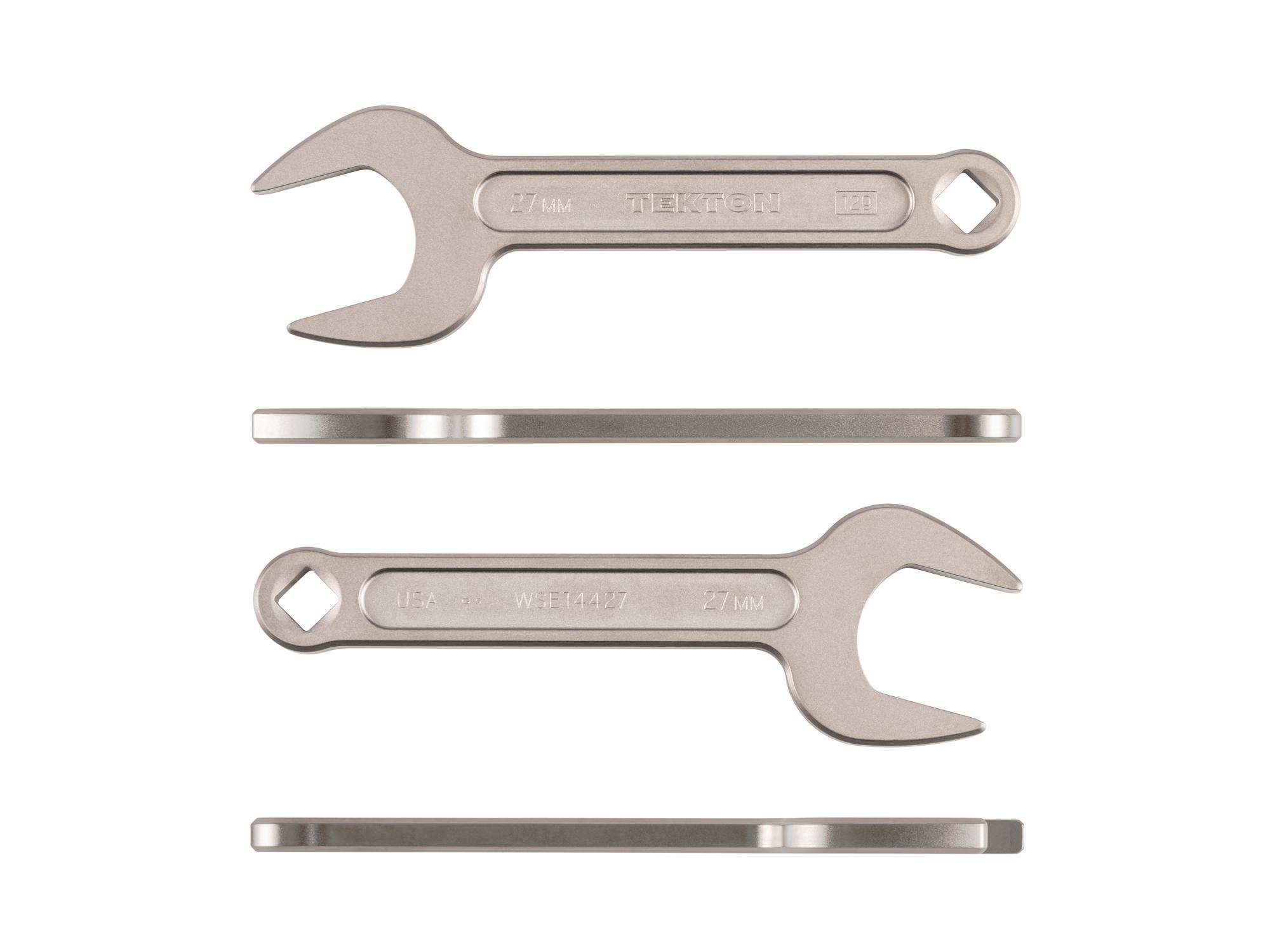 Side view of Tekton service wrench. Item #WSE14427