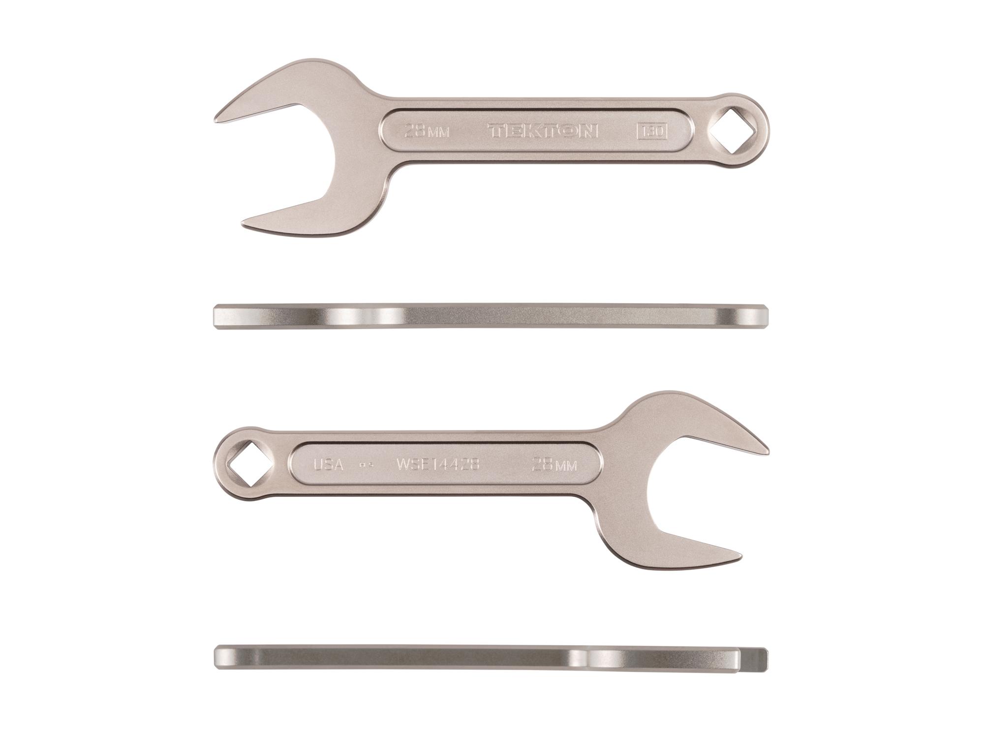 Side view of Tekton service wrench. Item #WSE14428