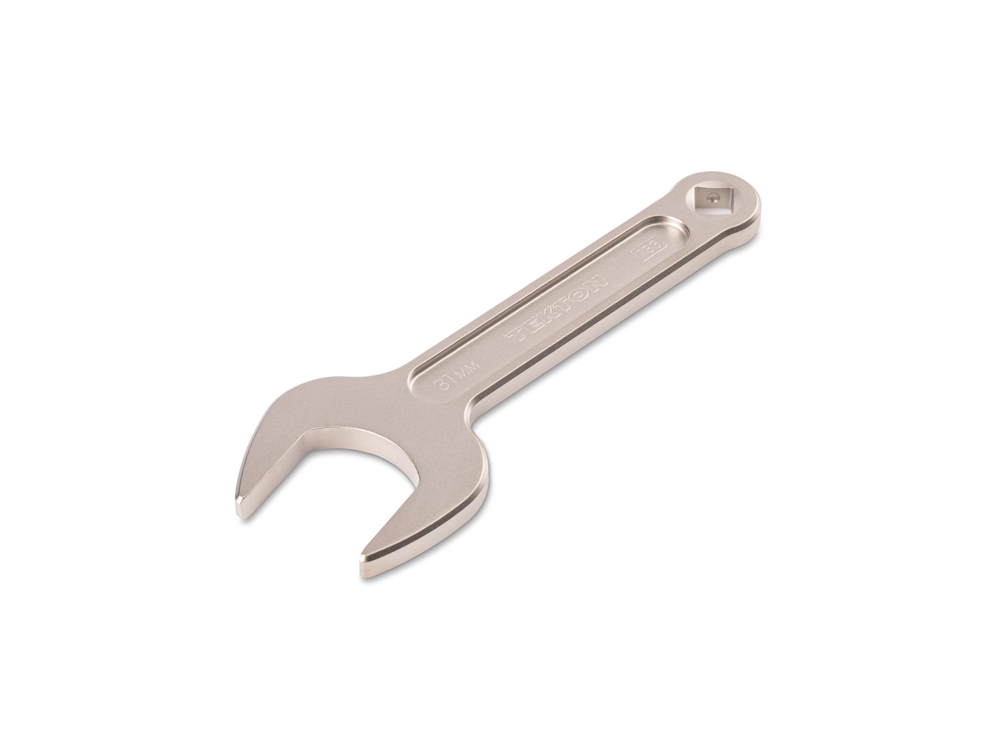 Front-right angle view of Tekton service wrench. Item #WSE14431