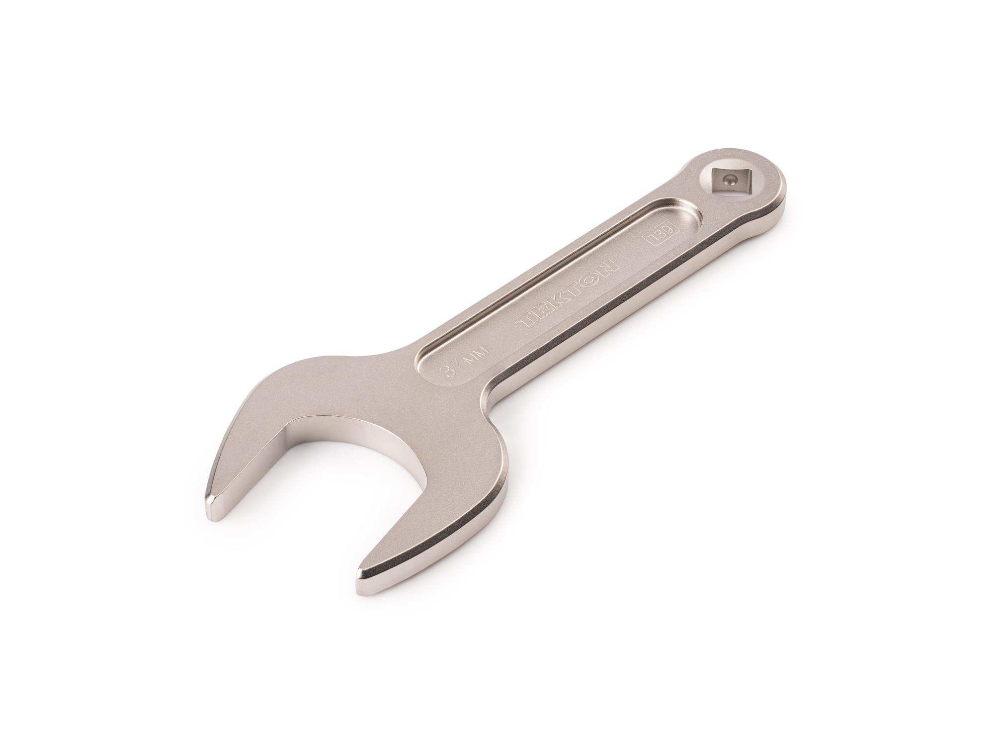 Front-right angle view of Tekton service wrench. Item #WSE14437