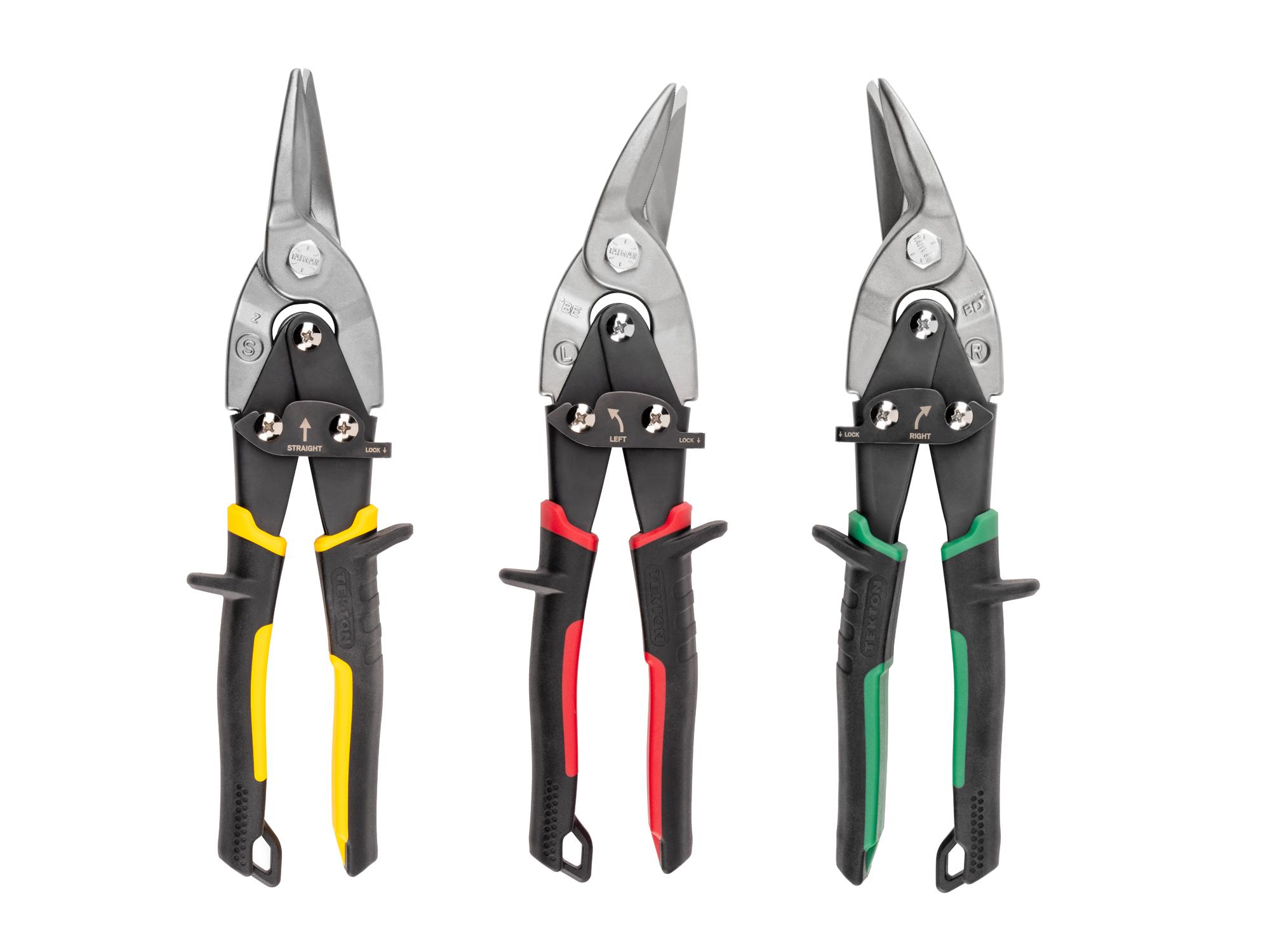 Aviation Snips Set, 3-Piece (Straight, Left, Right)