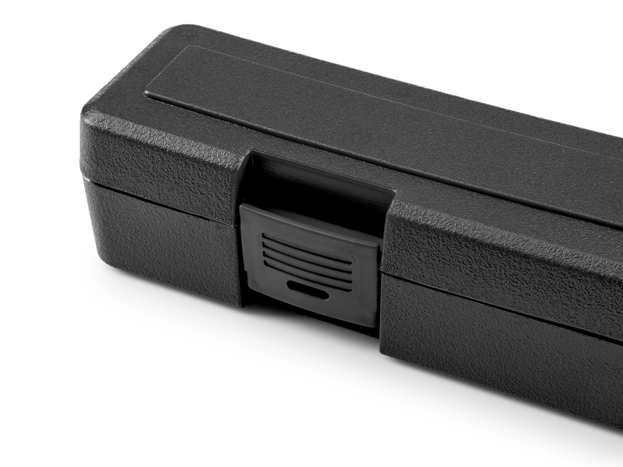 Example shown of Tekton black case socket drive tools part set. Item #OSM89903