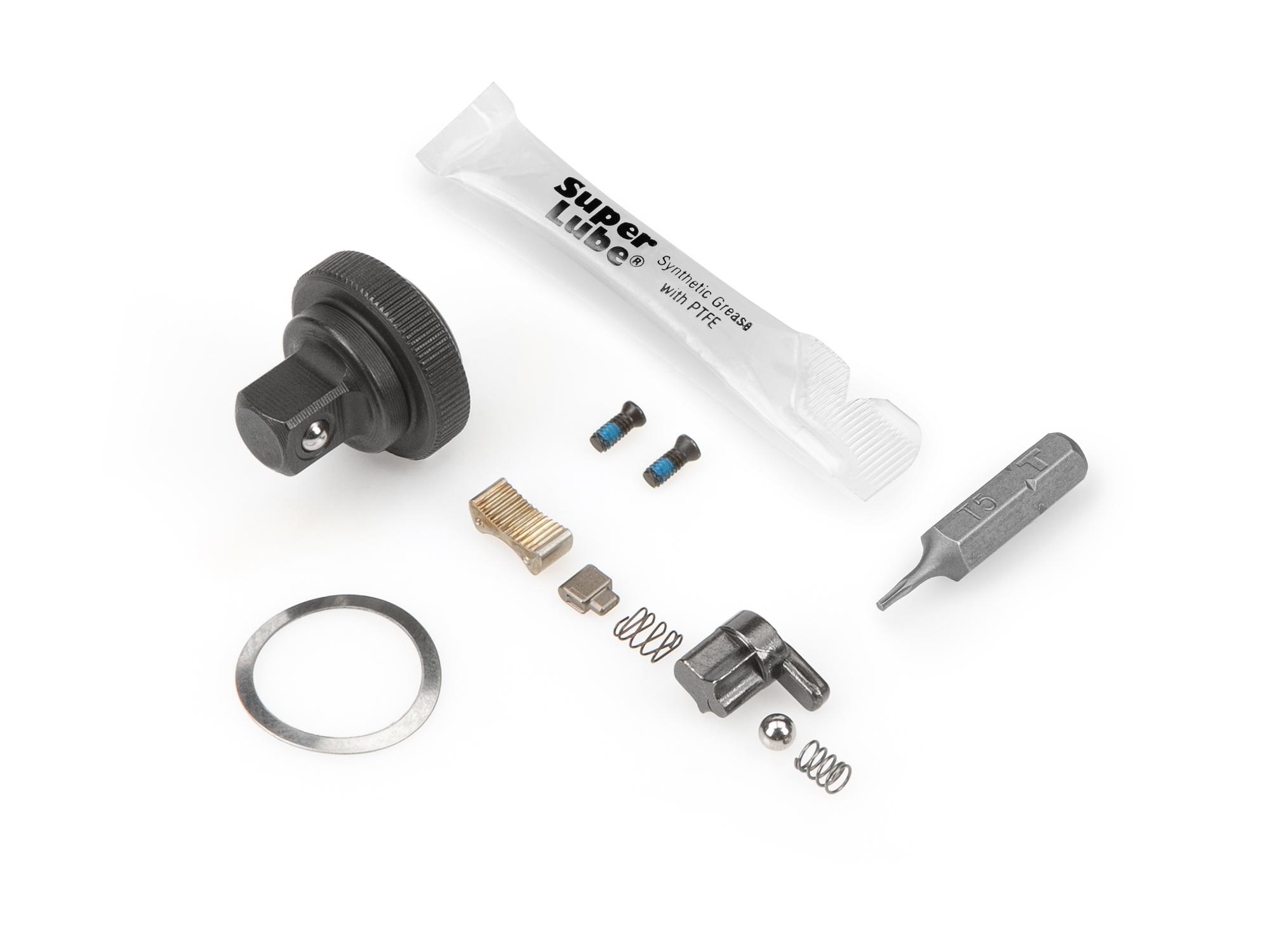 1/4 Inch Drive Non-Quick-Release Ratchet and Micrometer Torque Wrench Service Kit
