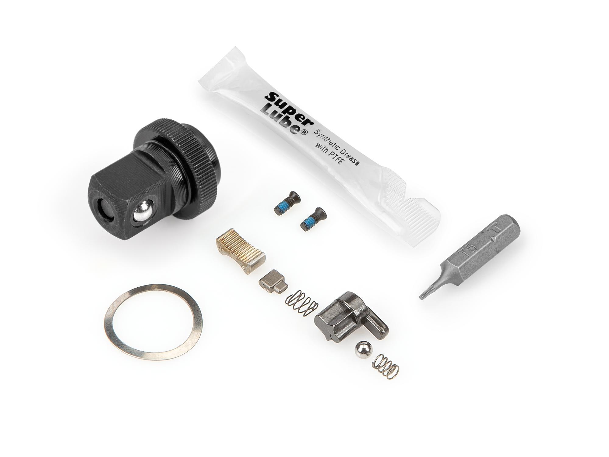 Front-right angle view of Tekton socket drive tools part set. Item #SRH9X019