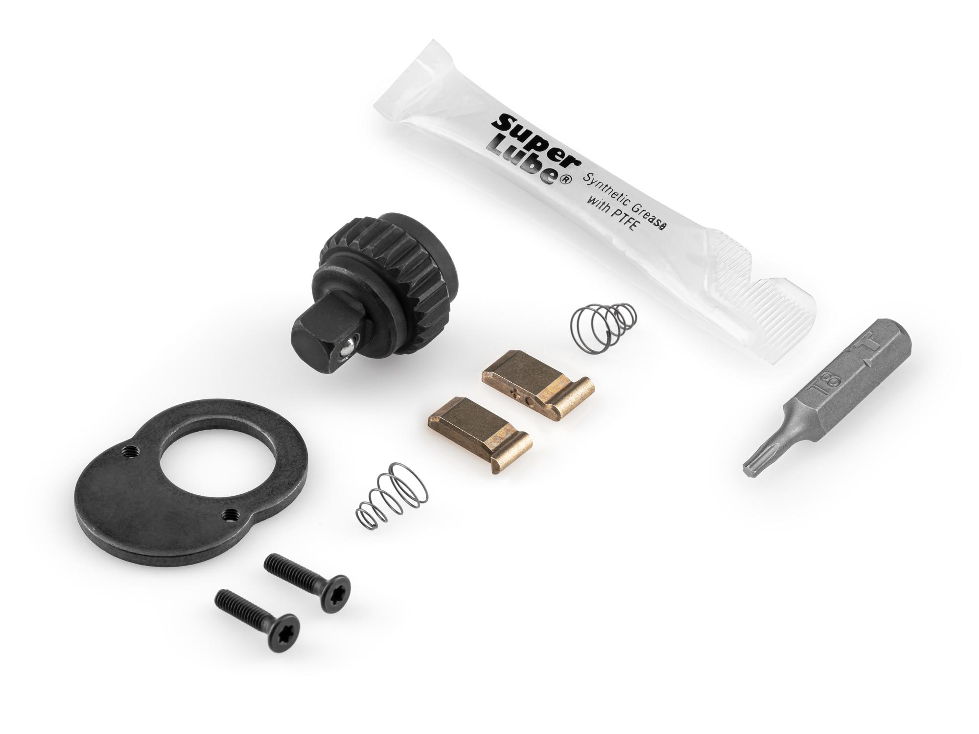 Front-right angle view of Tekton socket drive tools part set. Item #TRQ9X009