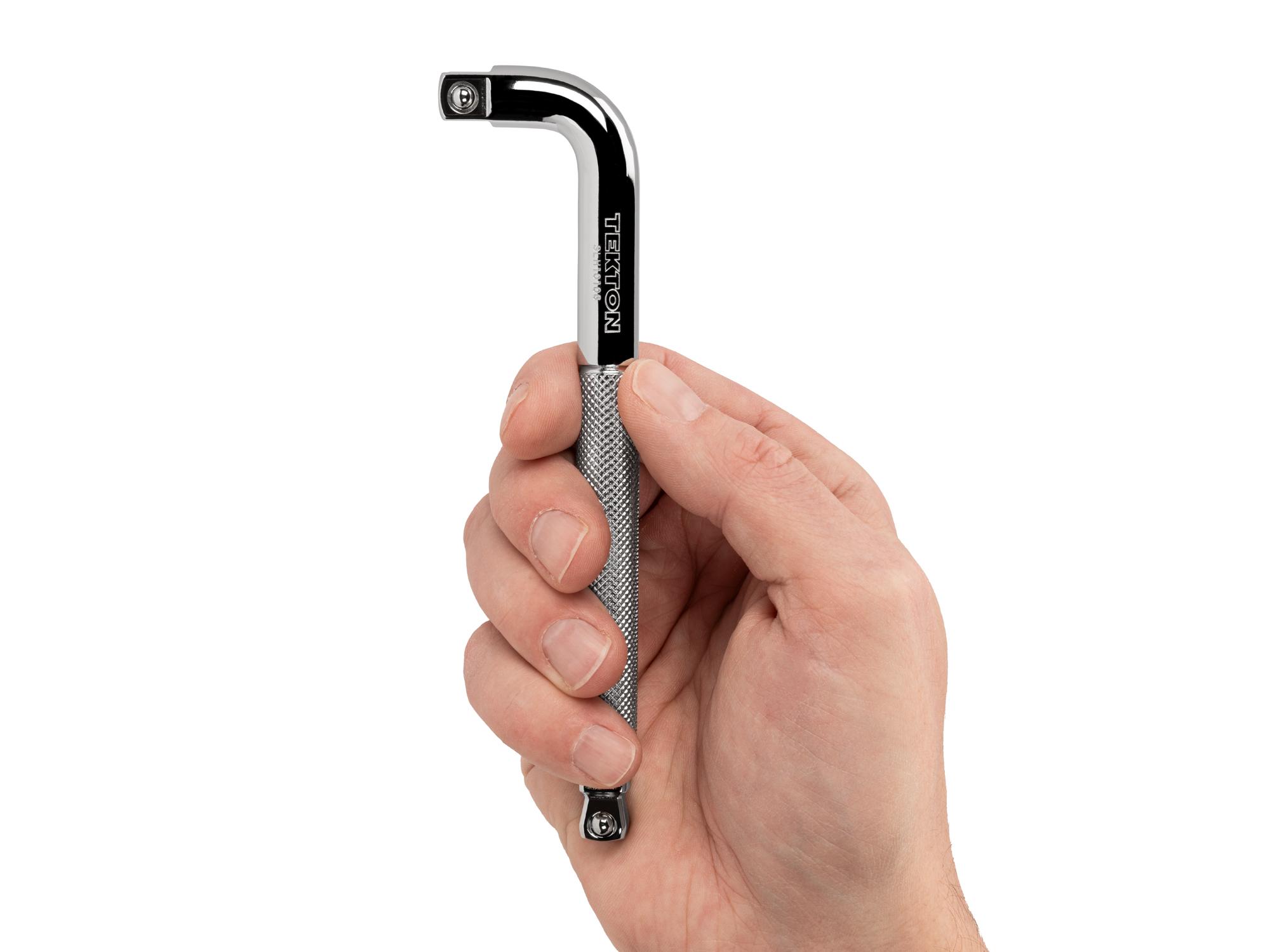 Person holding Tekton 6 inch socket driver. Item #SLH10106