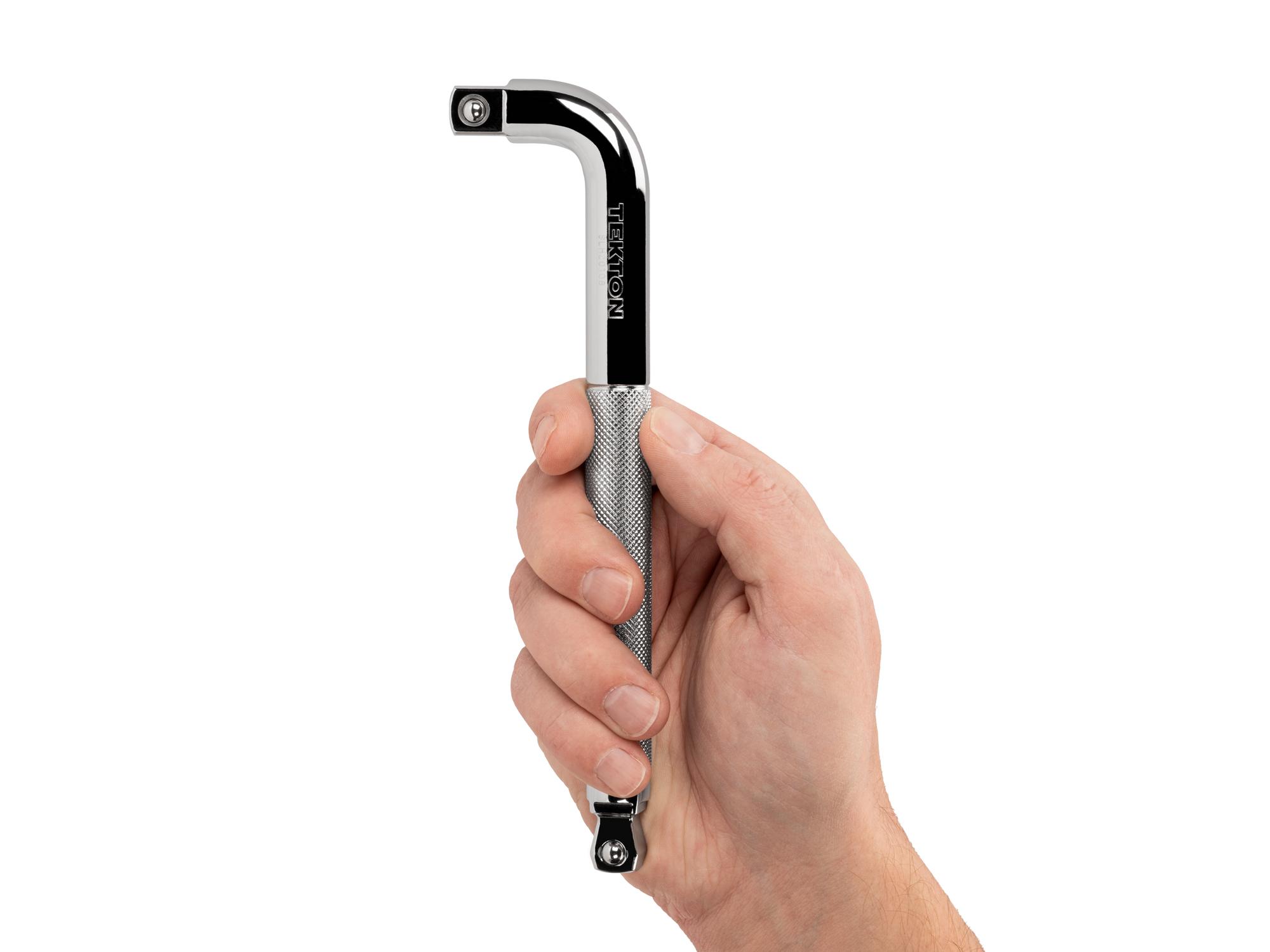 Person holding Tekton 7.5 inch socket driver. Item #SLH20108