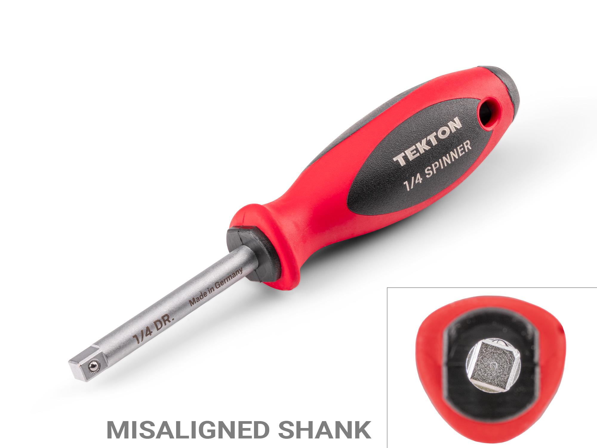 TEKTON 1/4 Inch Drive x 6.7 Inch Spinner Handle (2.5 Inch Shank)