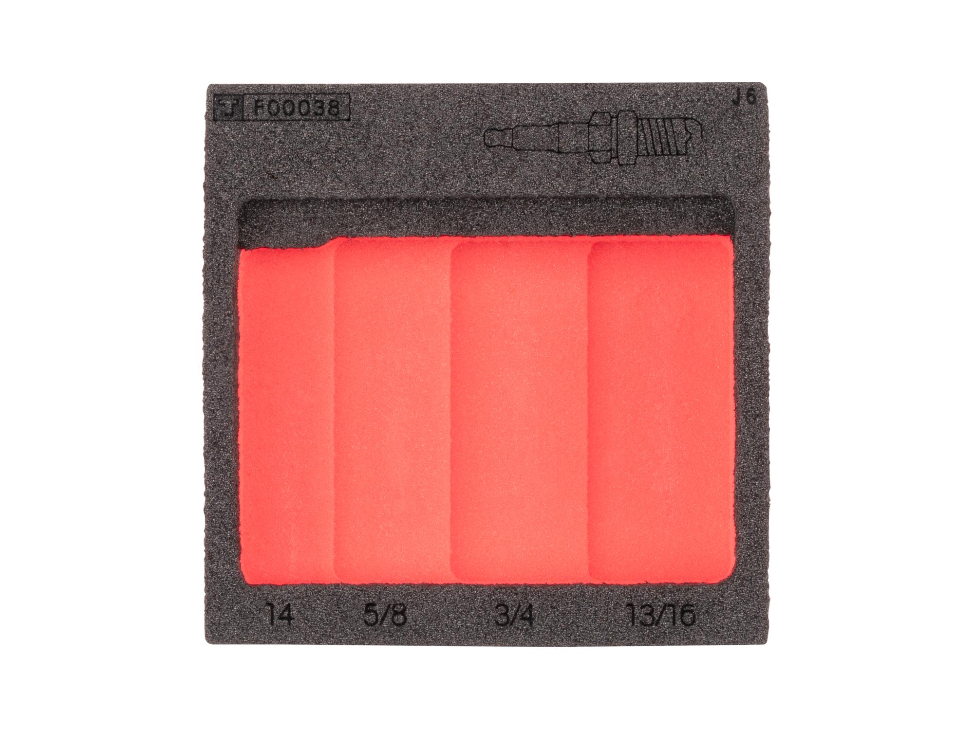 Spark Plug Socket Set Foam Organizer, 4 x 4 Inch (4-Tool)