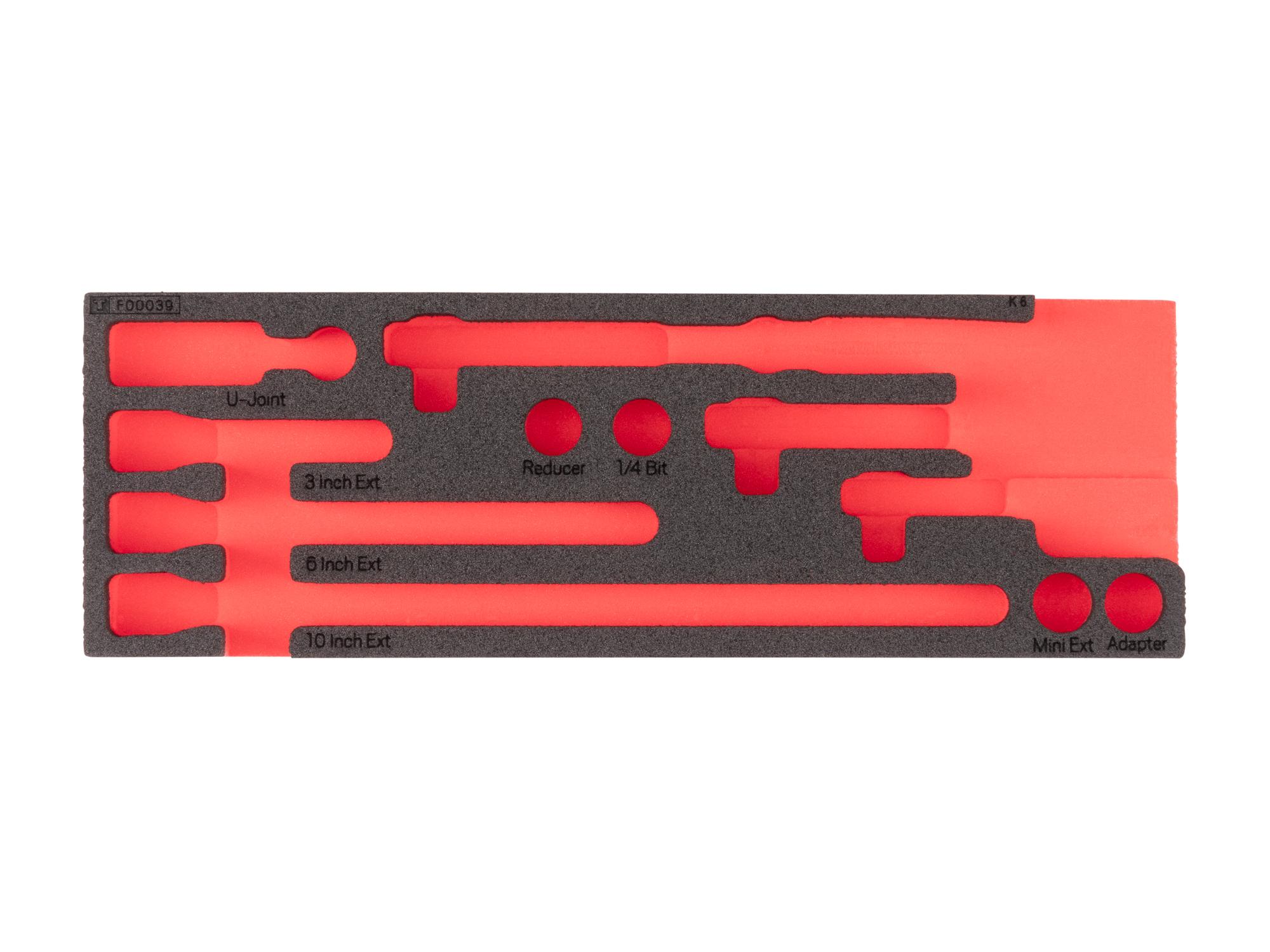 Ratchet and Accessories Set Foam Organizer, 12 x 4 Inch (11-Tool)
