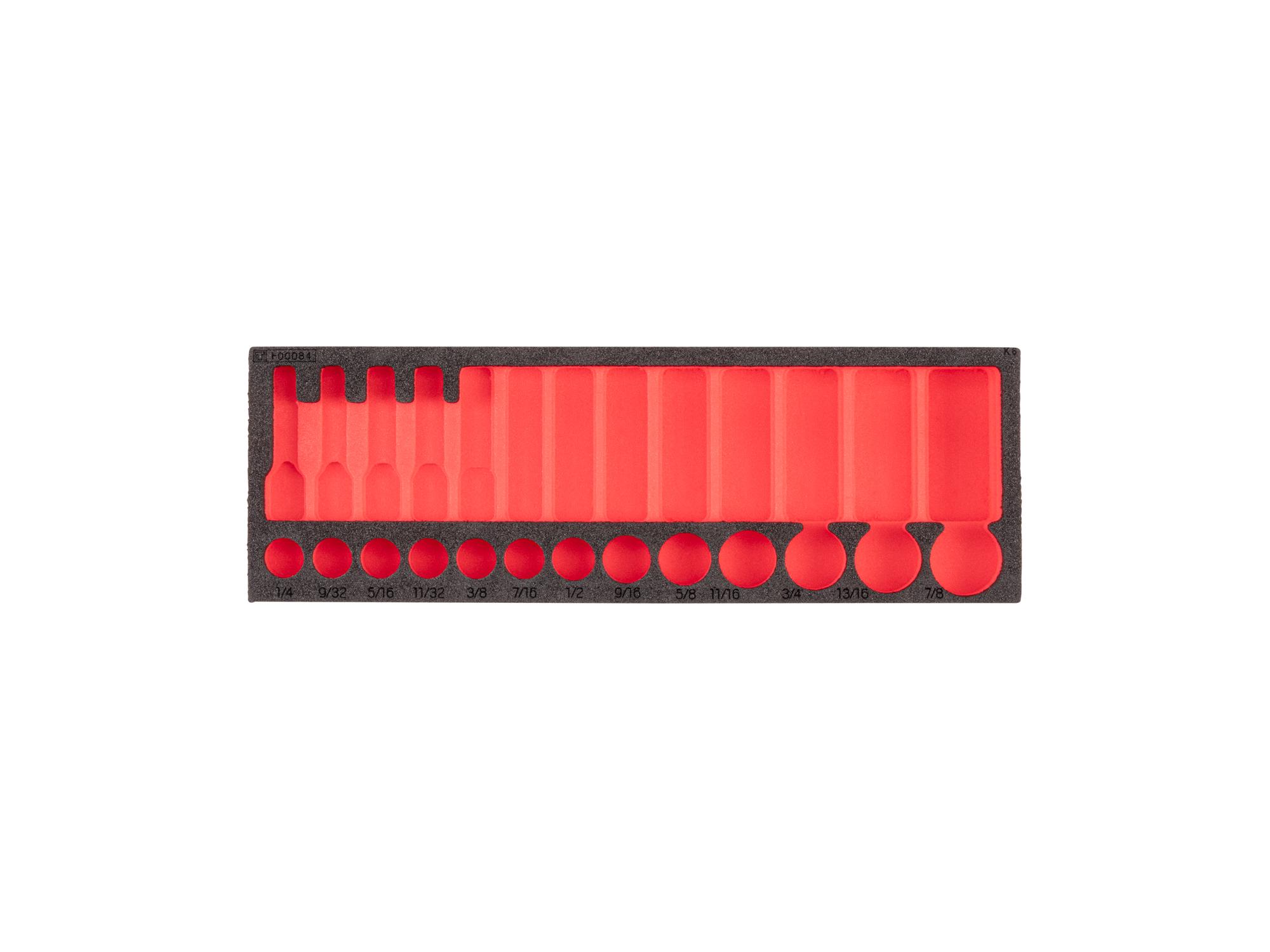 Socket Set Foam Organizer, 12 x 4 Inch (26-Tool)