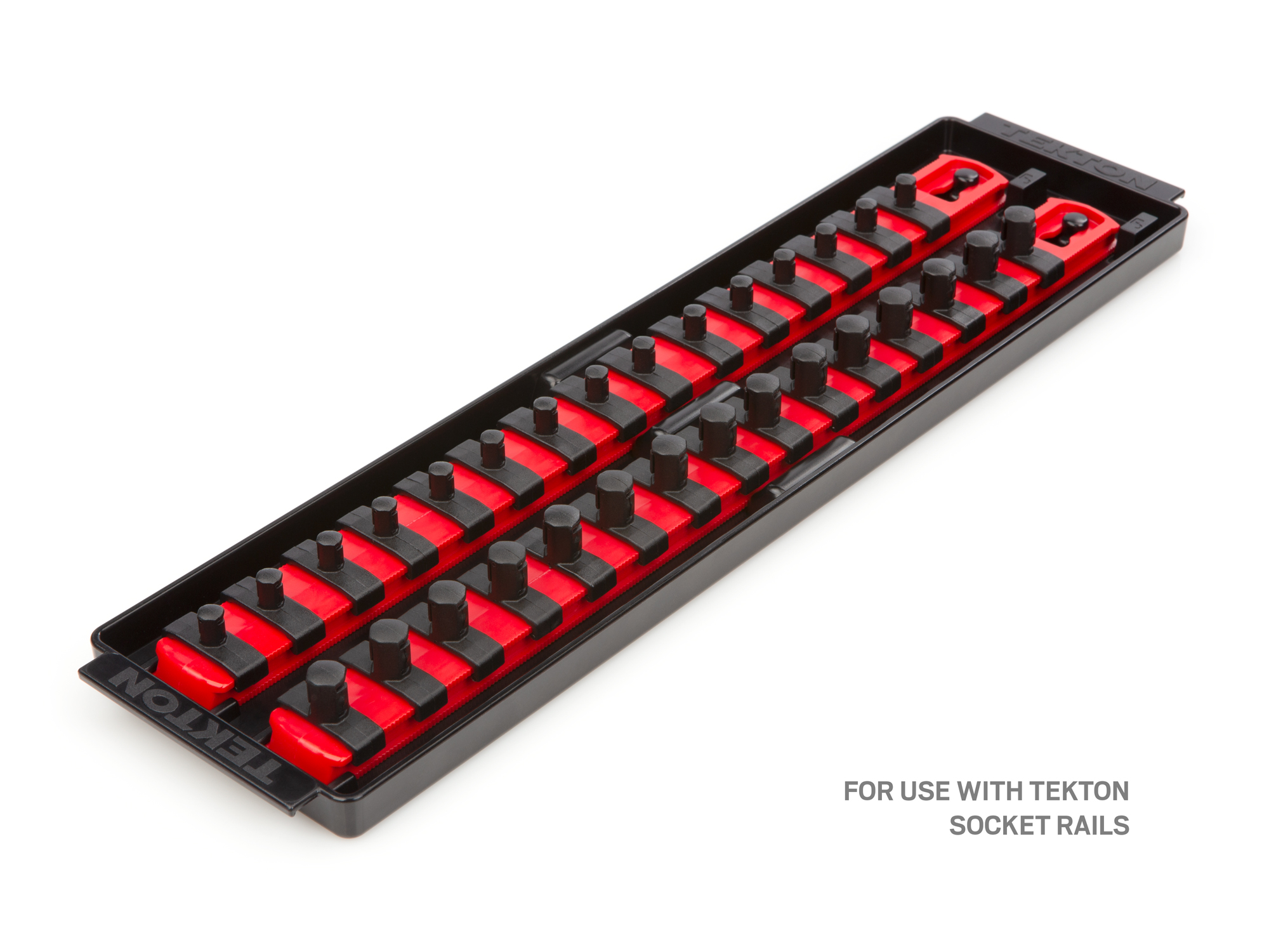 13 inch 2-rail tray. Securely hold multiple socket rails in an upright position Made in USA. OSC72000.