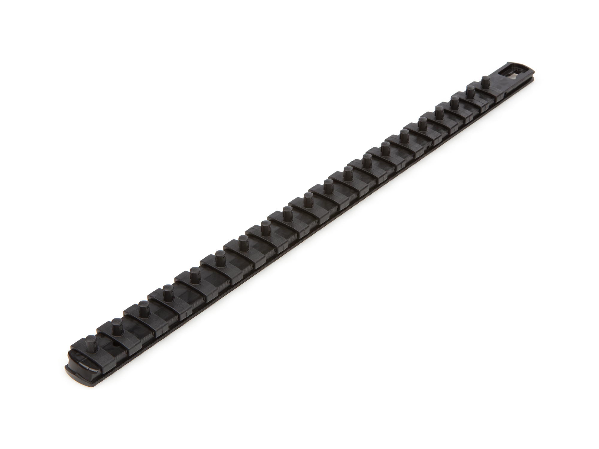 TEKTON 1/4 Inch Drive x 18 Inch Socket Rail, 20 Clips (Black)