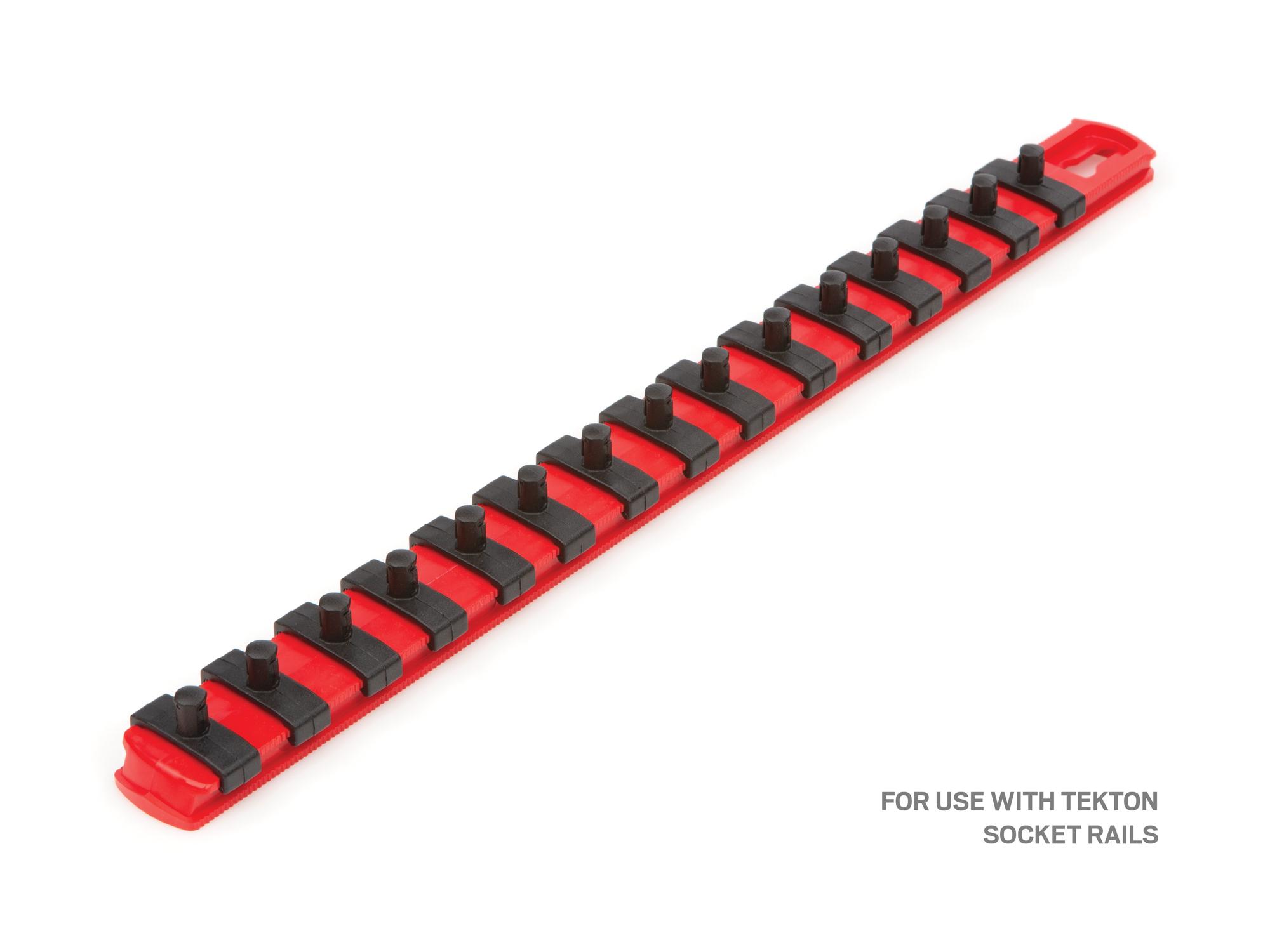 Tekton clips and mounts black socket organization set organization with tools. Tools not included. Item #OSC00005