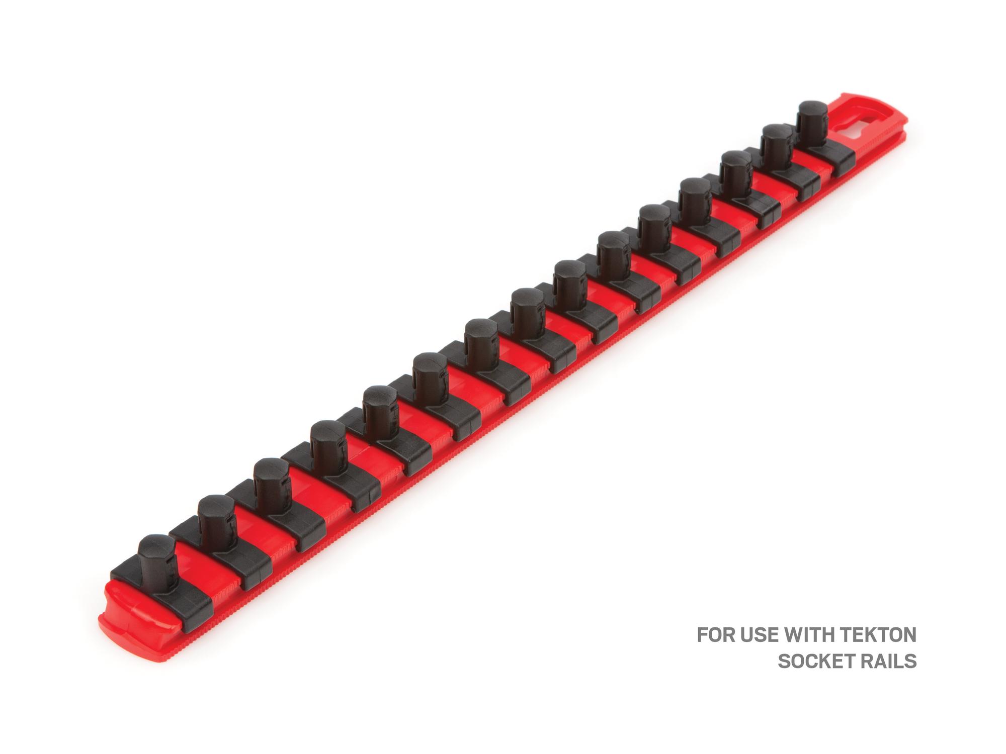 Tekton clips and mounts black socket organization set organization with tools. Tools not included. Item #OSC01005