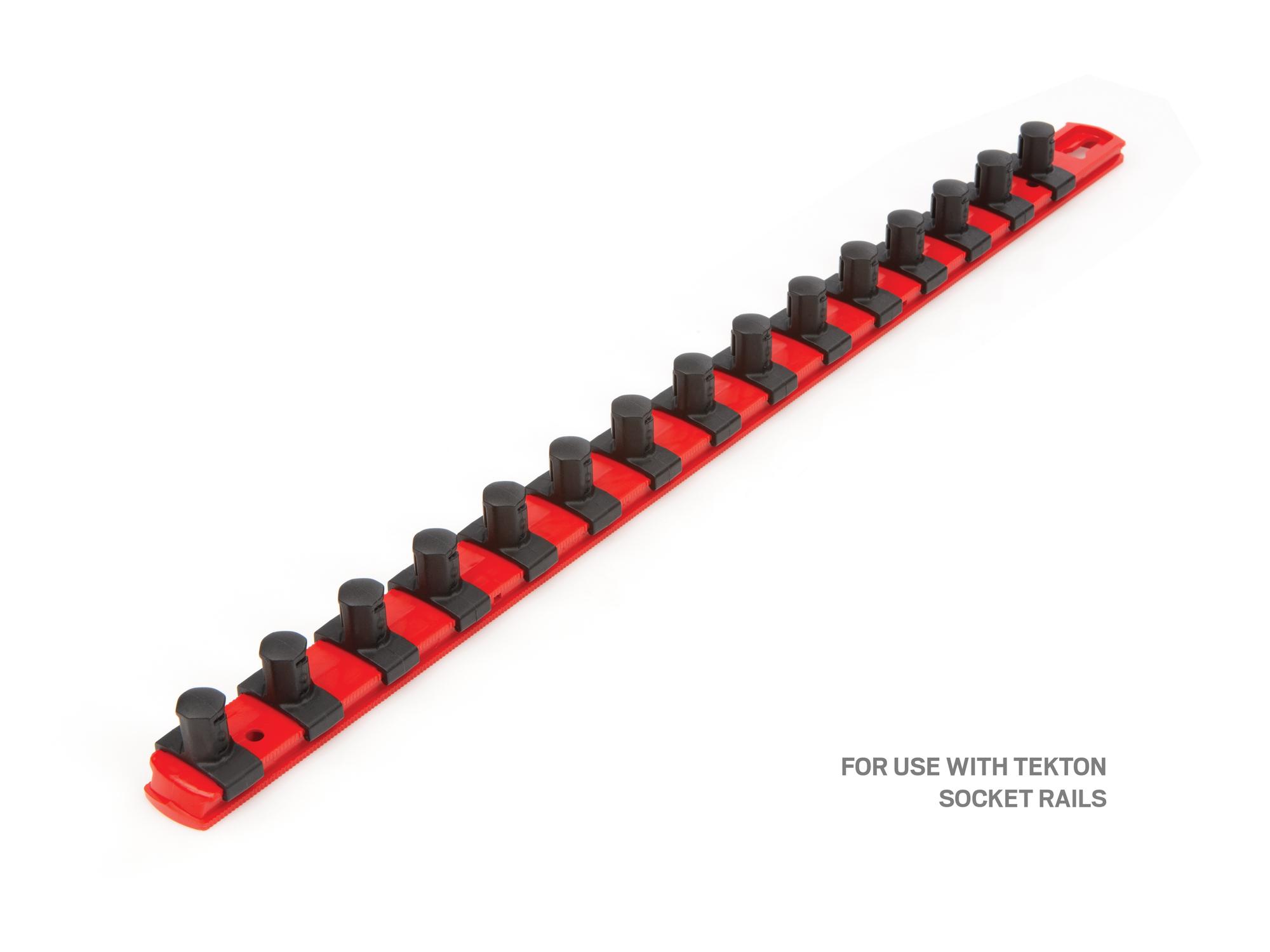 Tekton clips and mounts black socket organization set organization with tools. Tools not included. Item #OSC02005