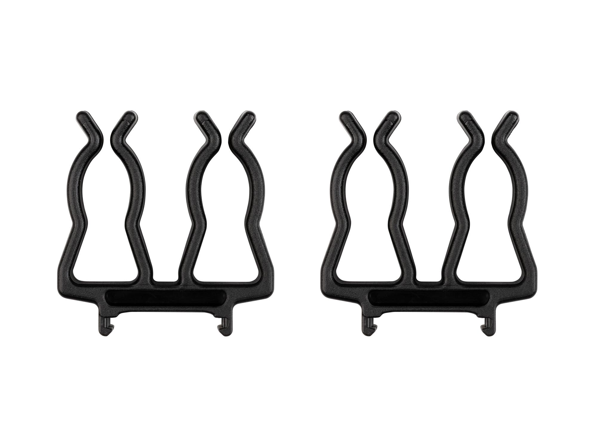 Side view of Tekton black clips and mounts socket organization set. Item #OSC31201