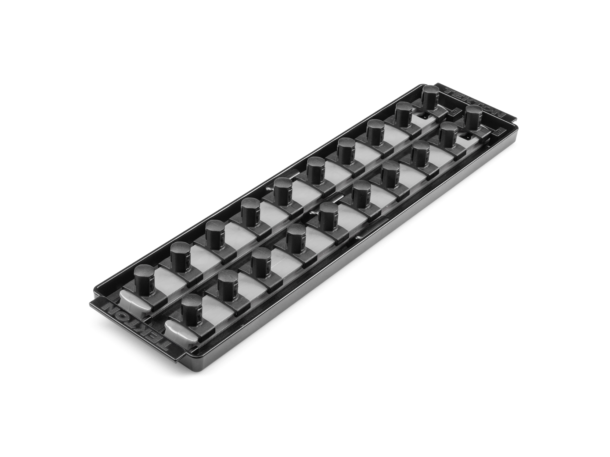 TEKTON 1/2 Inch Drive 2-Rail Socket Organizer Set, Gray (20-Tool)