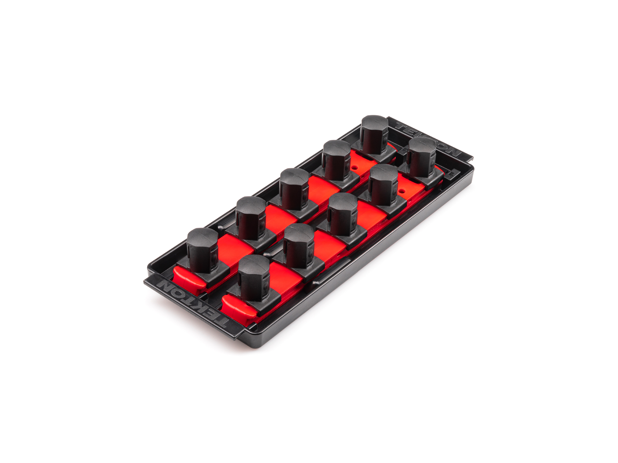 TEKTON 3/4 Inch Drive 2-Rail Socket Organizer Set, Red (10-Tool)