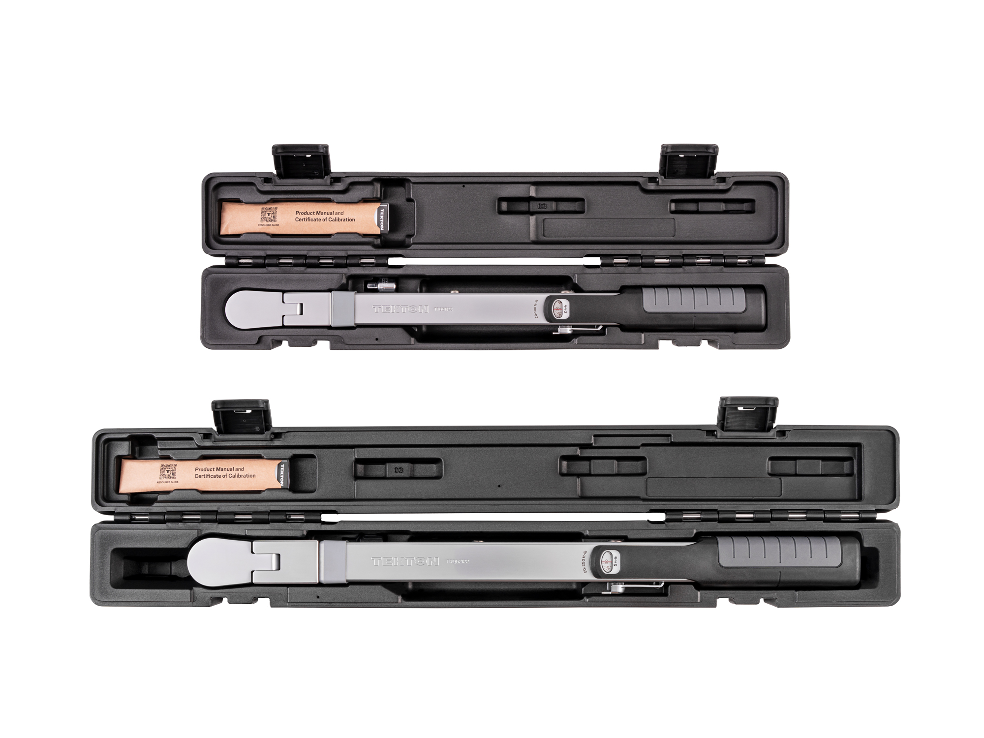 ランチロック3、2t 3/8, 1/2 Inch Drive Split Beam Torque Wrench Set (ft-lb) | TEKTON