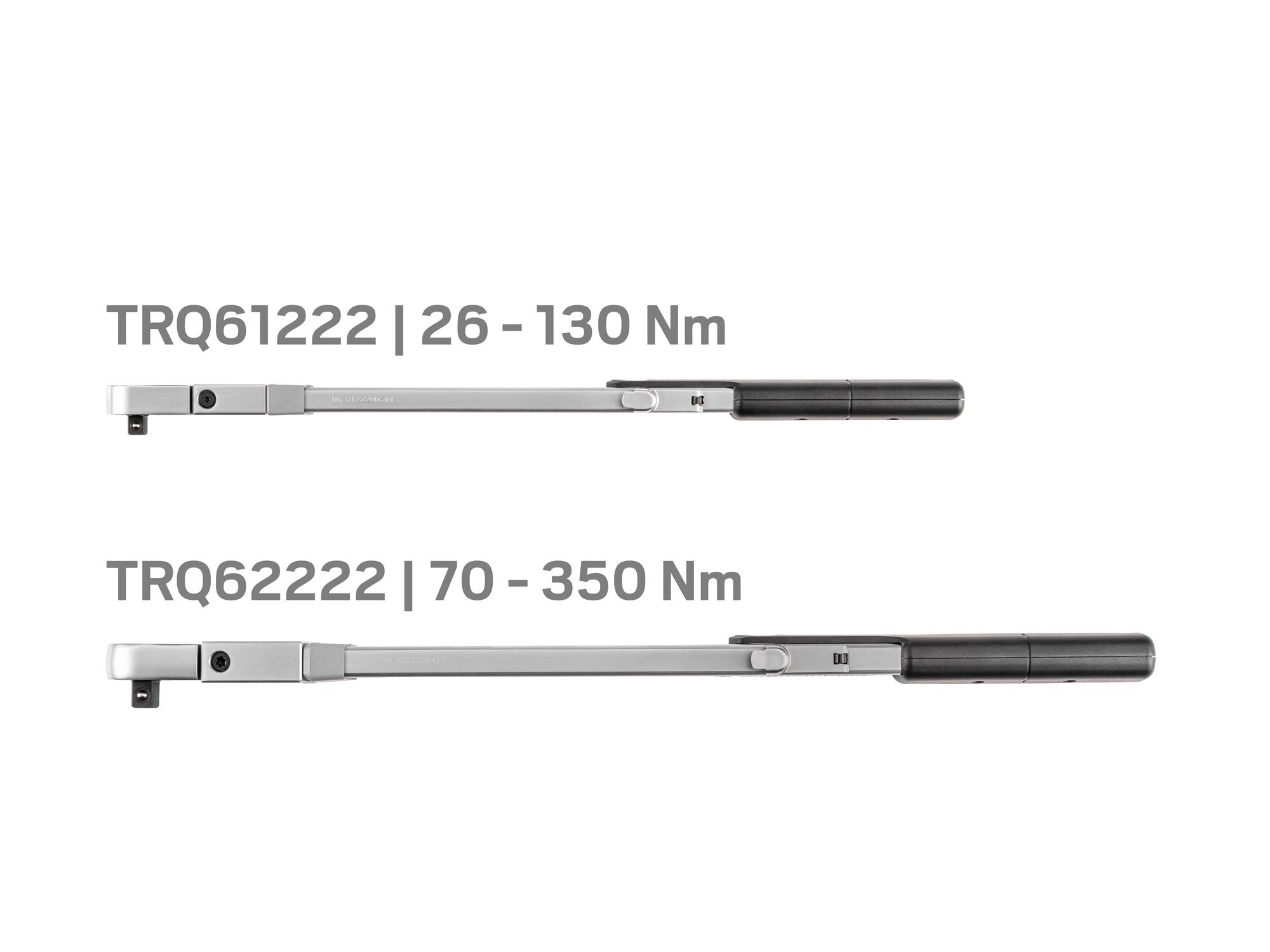 Side view of Tekton case split beam torque wrench set. Item #TRQ96902