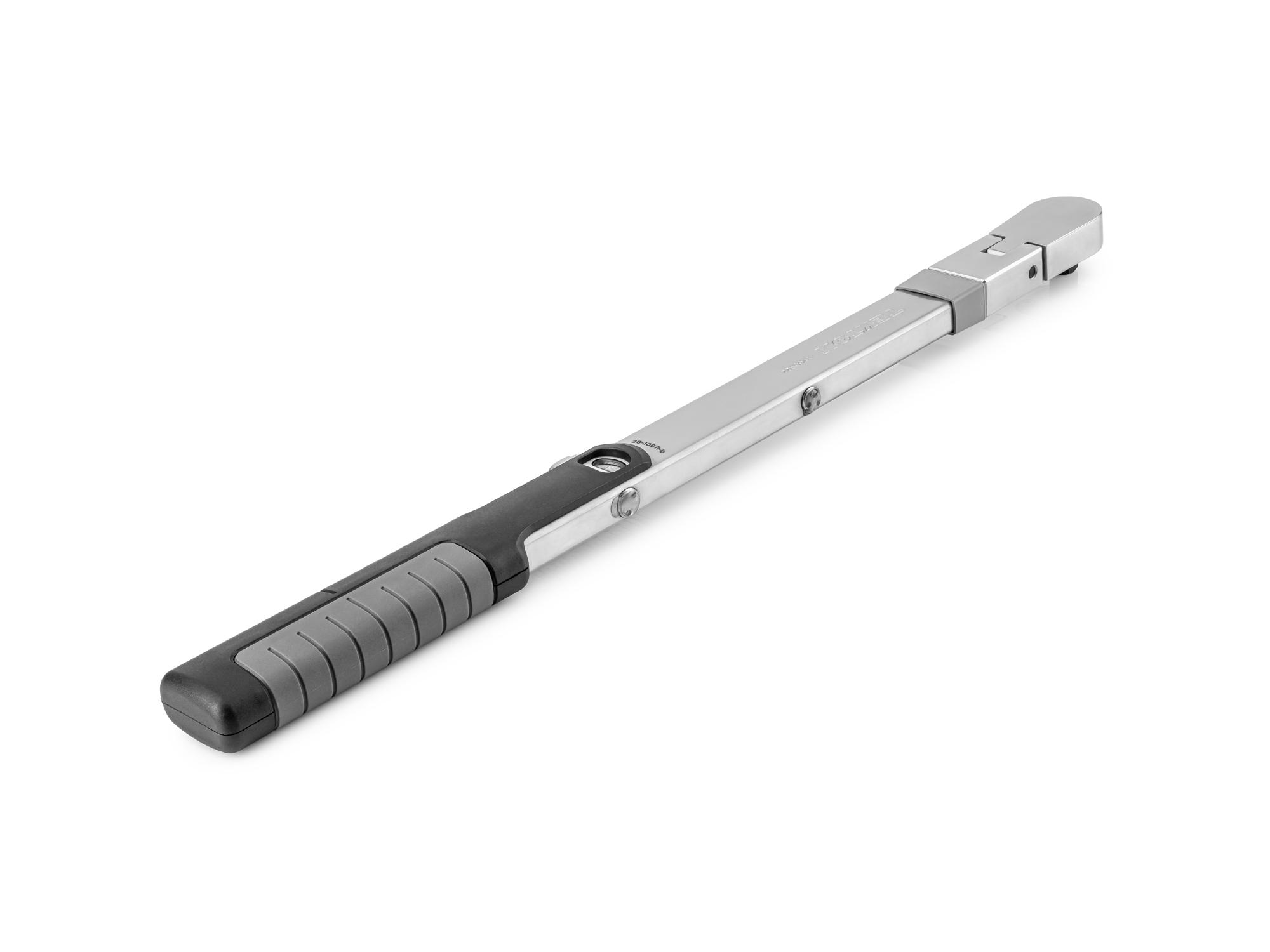 Back angle view of Tekton case split beam torque wrench. Item #TRQ61122
