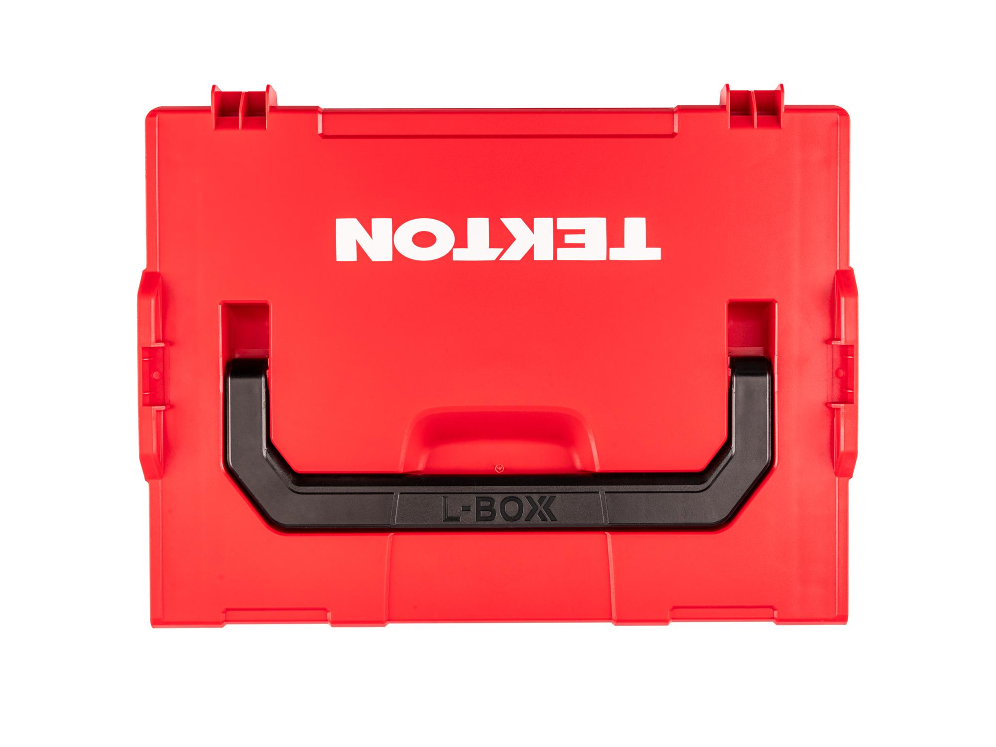 Top view of Tekton stacking organization sets with tool set. Item #OLB99005