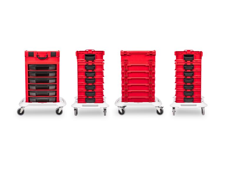 Stackable Modules Organization 248-Piece Tool Set in Modular Stacking Tool Cart with Foam | TEKTON