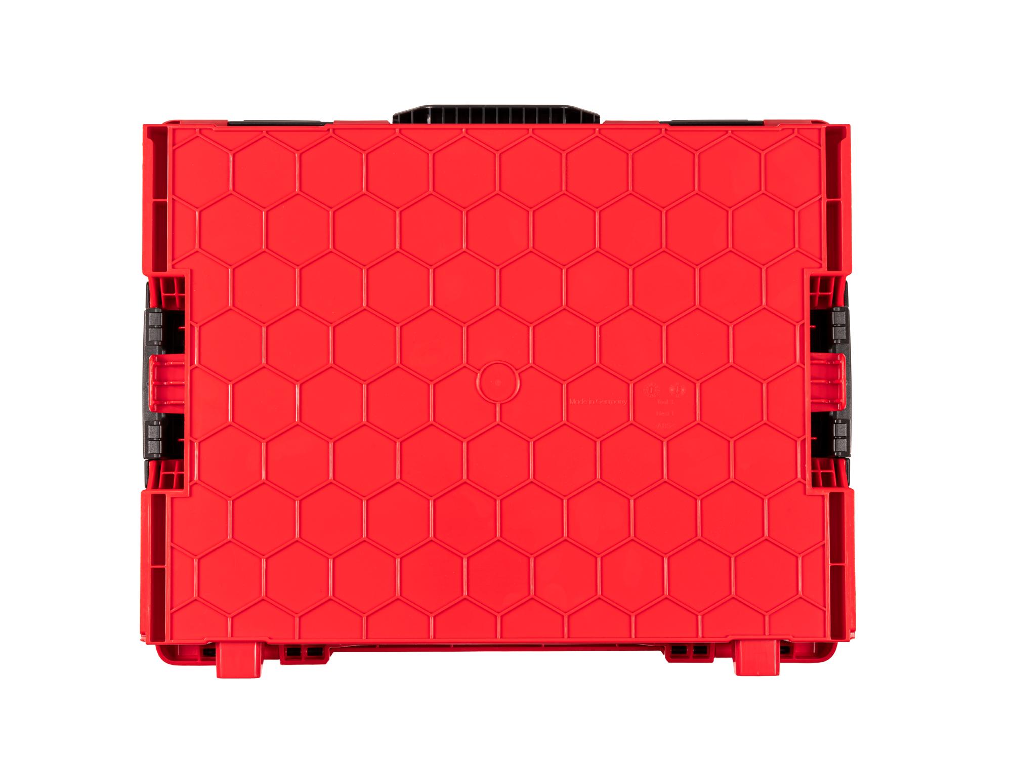 Bottom view of Tekton stacking organization system. Item #OLB11022.