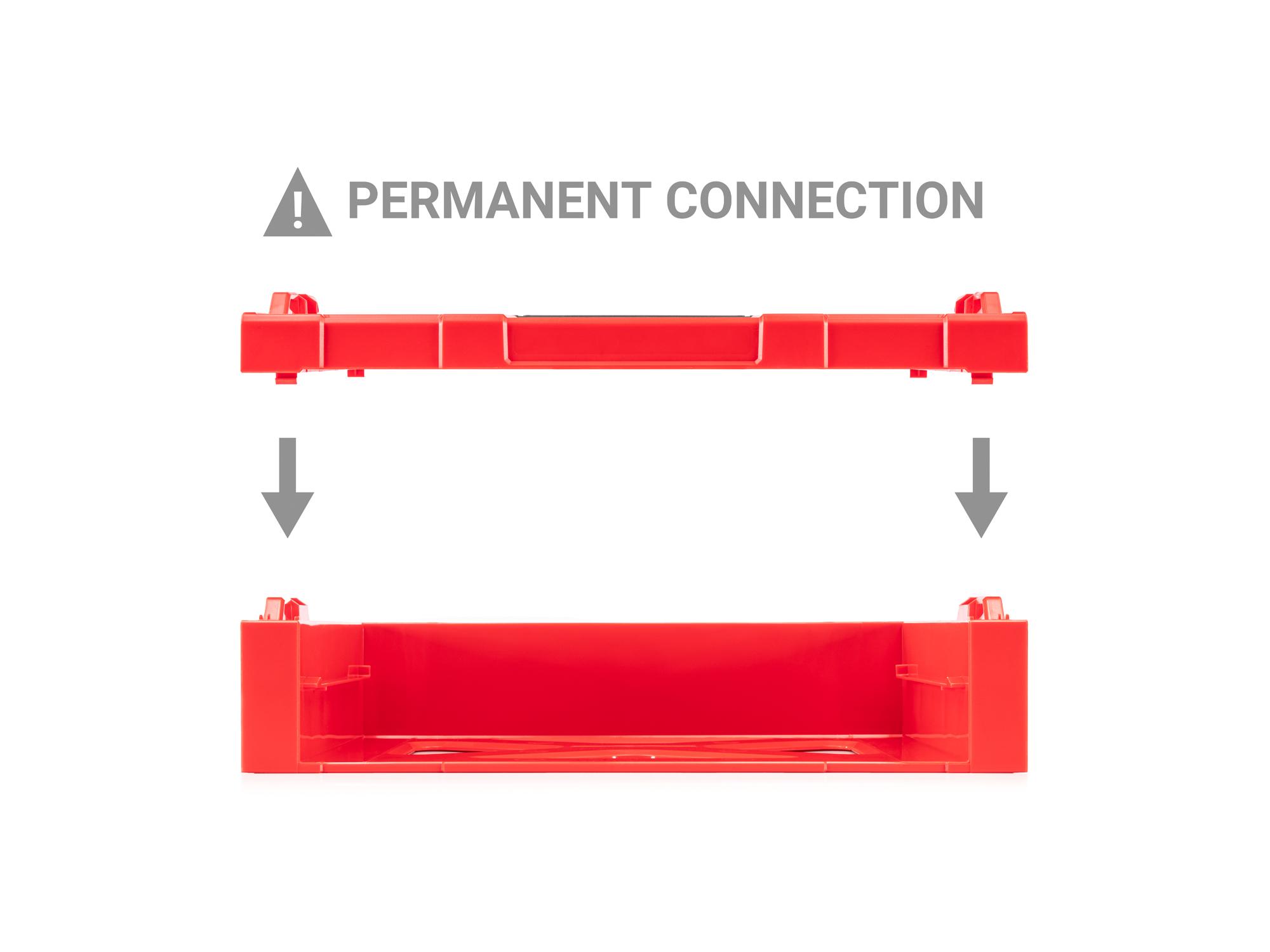 Example shown of Tekton stackinchstacking organization system. Item #OLB41820
