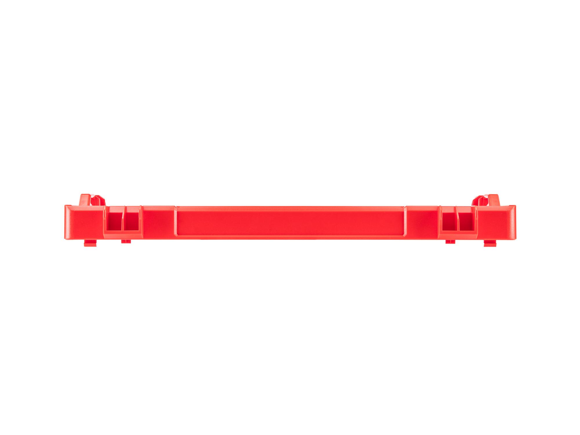 Front view of Tekton stacking organization system. Item #OLB41820