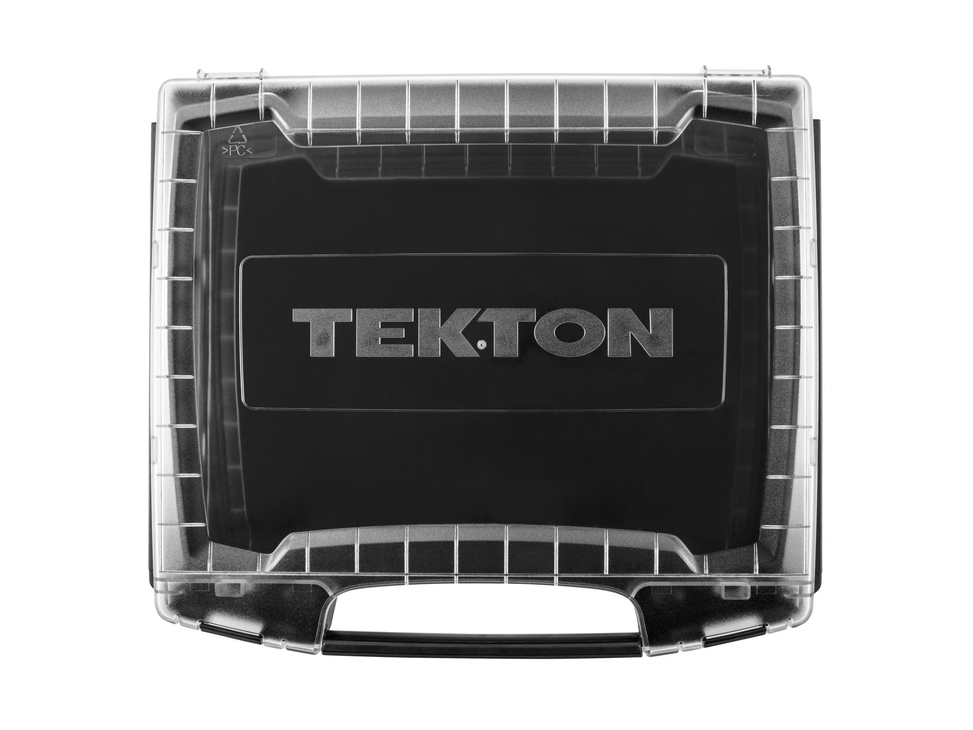 Top view of Tekton stacking organization system. Item #OLB50310