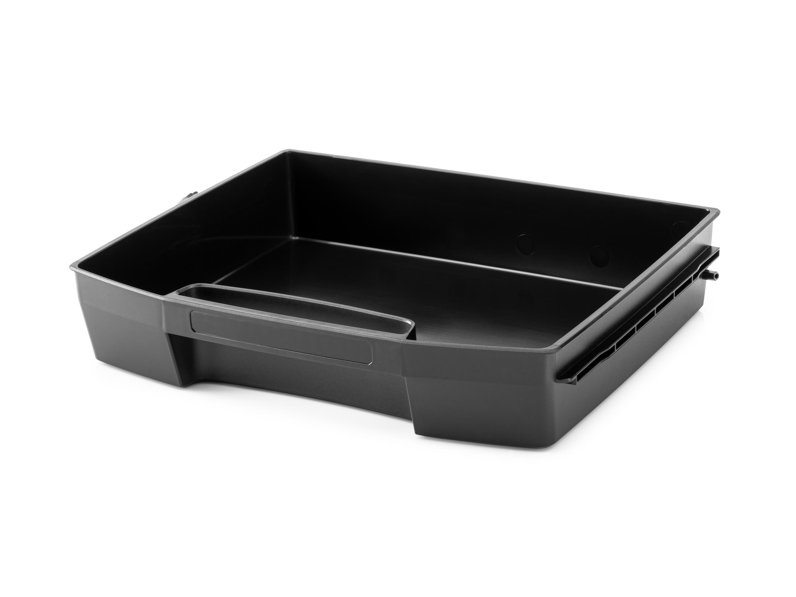 Front-right angle view of Tekton stacking organization system. Item #OLB51112