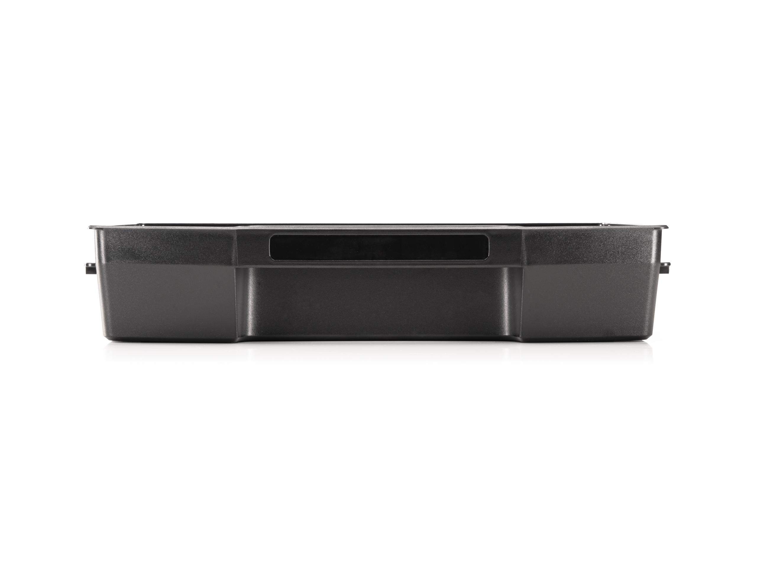 Front view of Tekton stacking organization system. Item #OLB51112