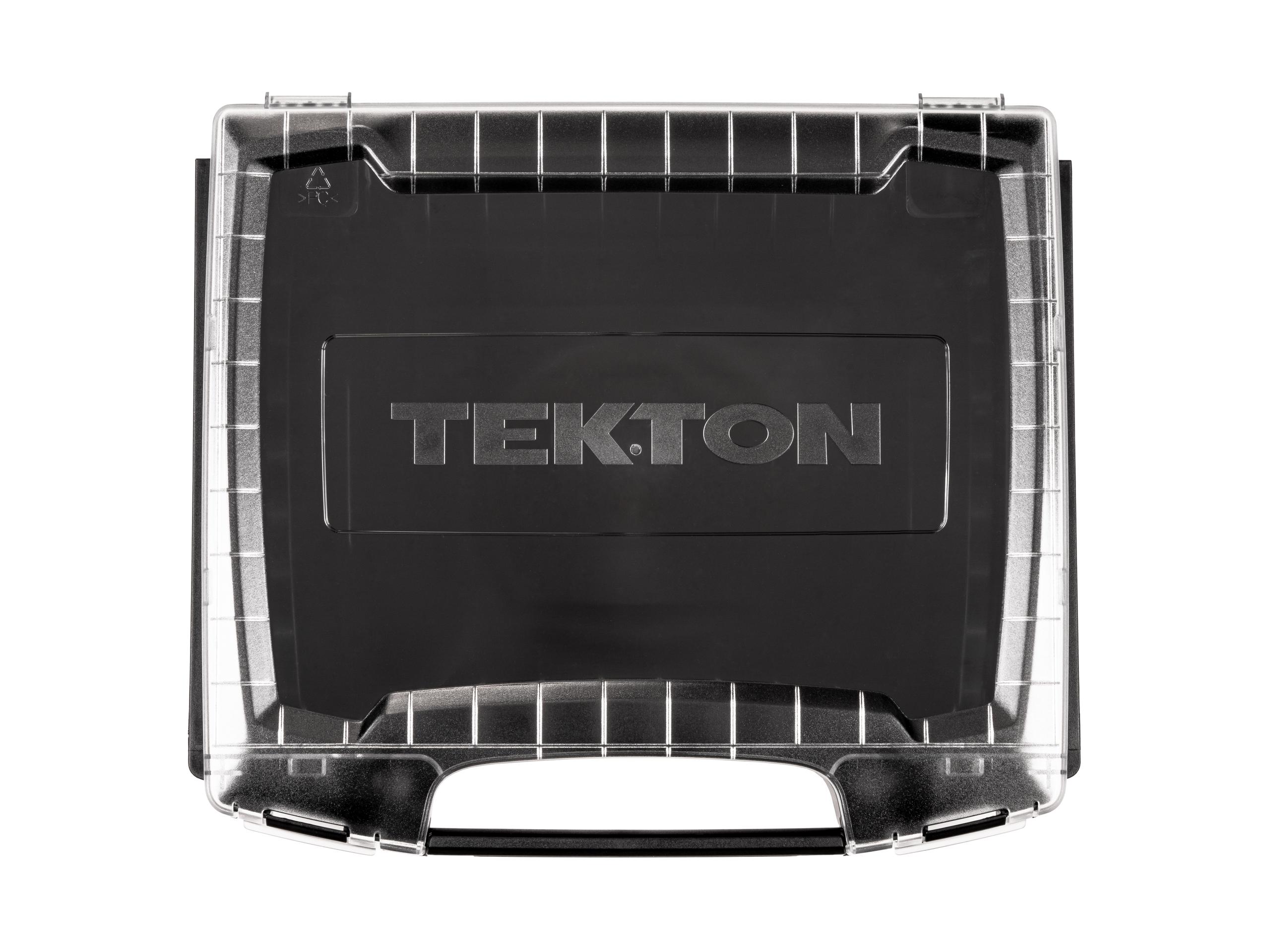 Top view of Tekton stacking organization system. Item #OLB51312