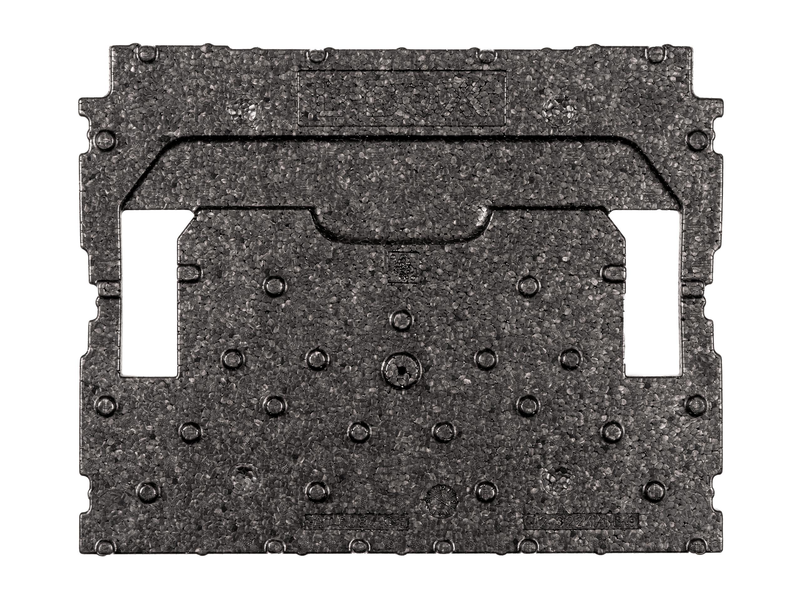 Bottom view of Tekton stacking organization system. Item #OLB81201
