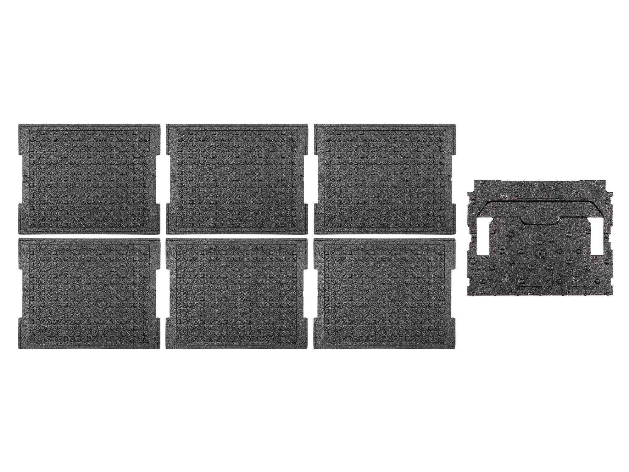 Bottom view of Tekton stacking organization system. Item #OLB81202