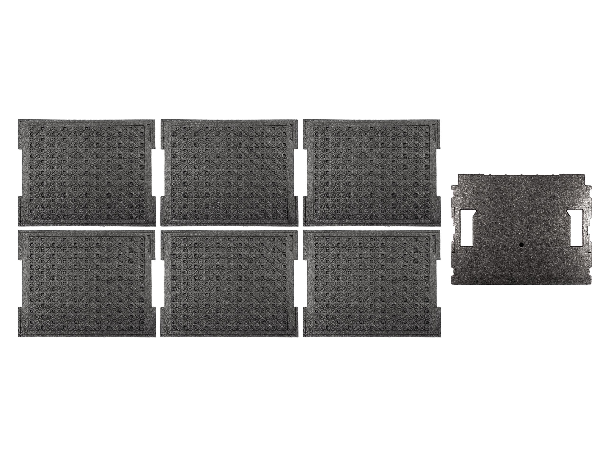 Top view of Tekton stacking organization system. Item #OLB81202