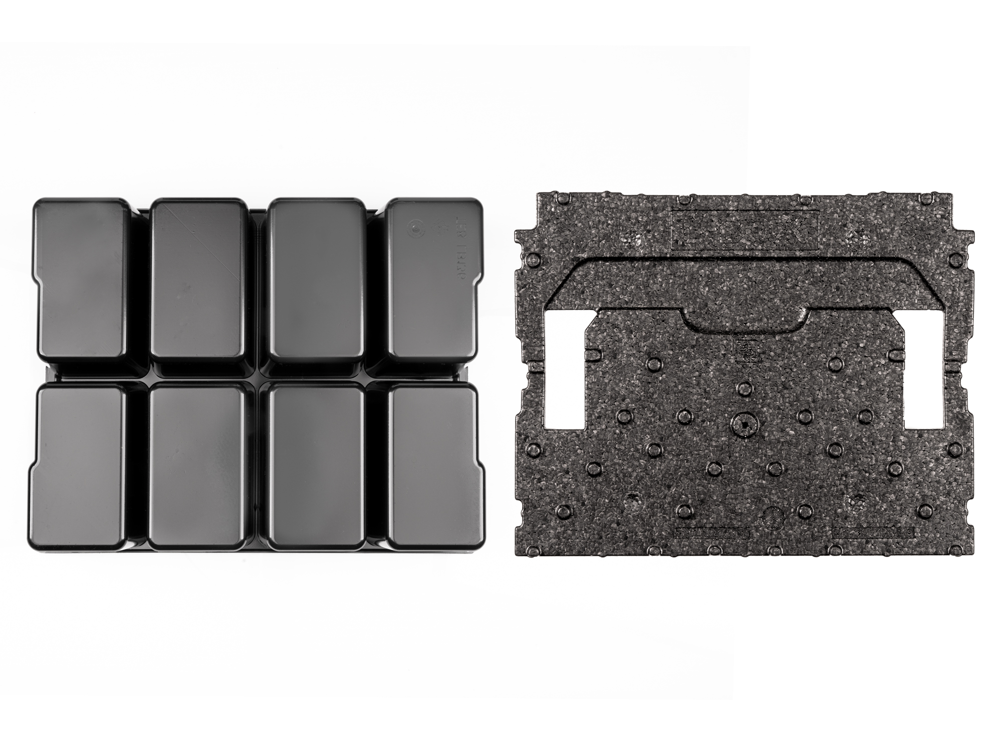 8-Cavity Parts Tray and Lid Insert for Stacking Tool Box | TEKTON