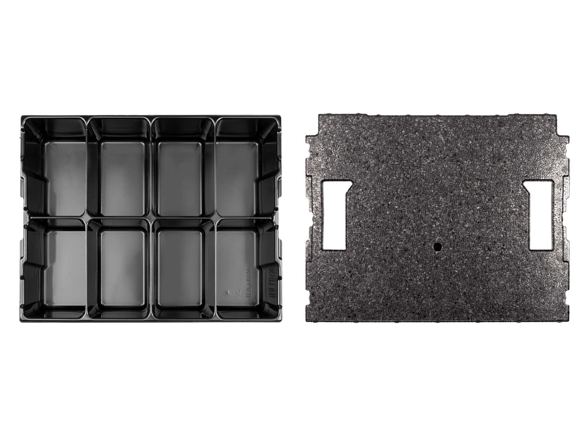 8-Cavity Parts Tray and Lid Insert for Stacking Tool Box | TEKTON