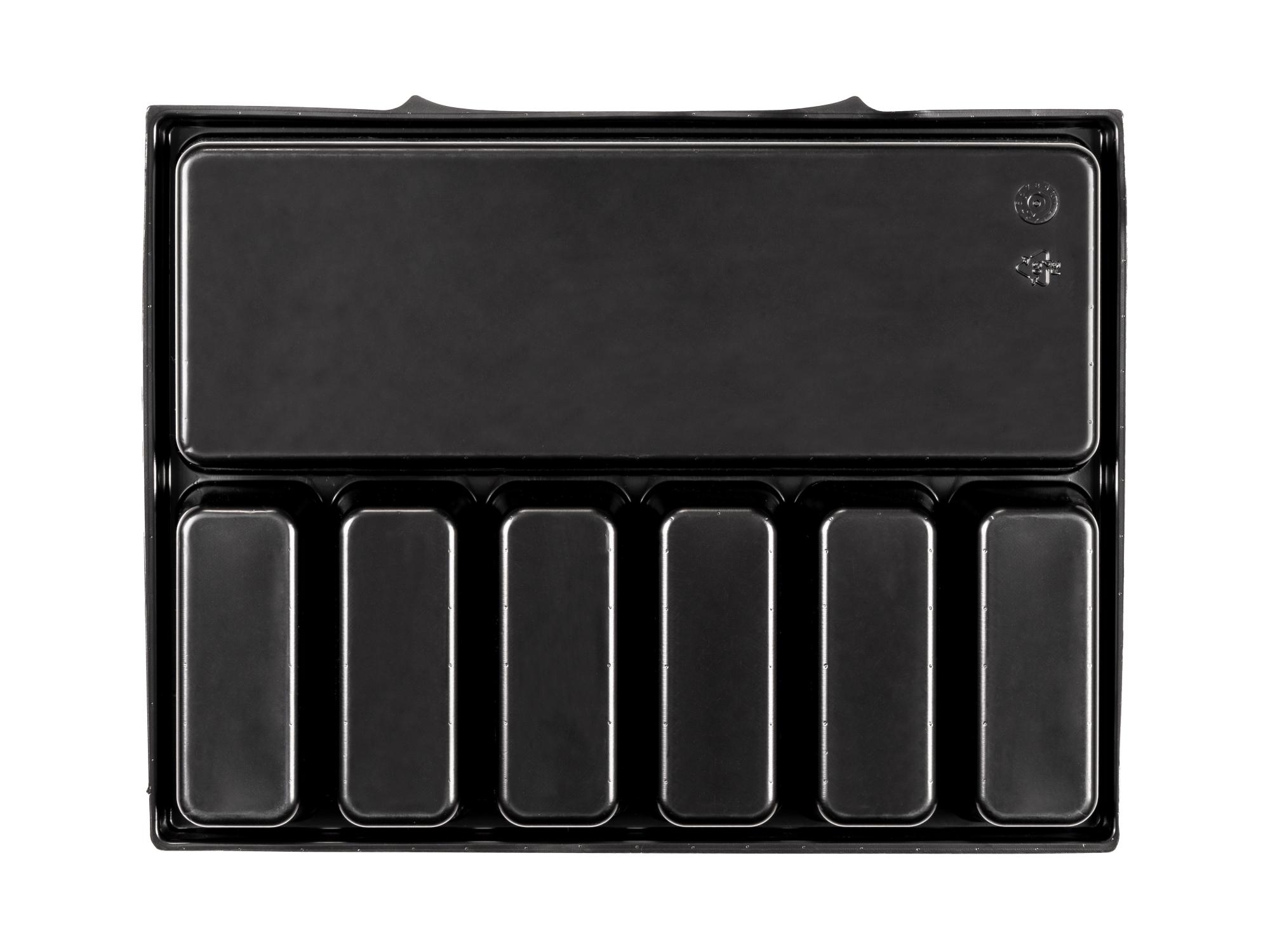 Bottom view of Tekton stacking organization system. Item #OLB81307