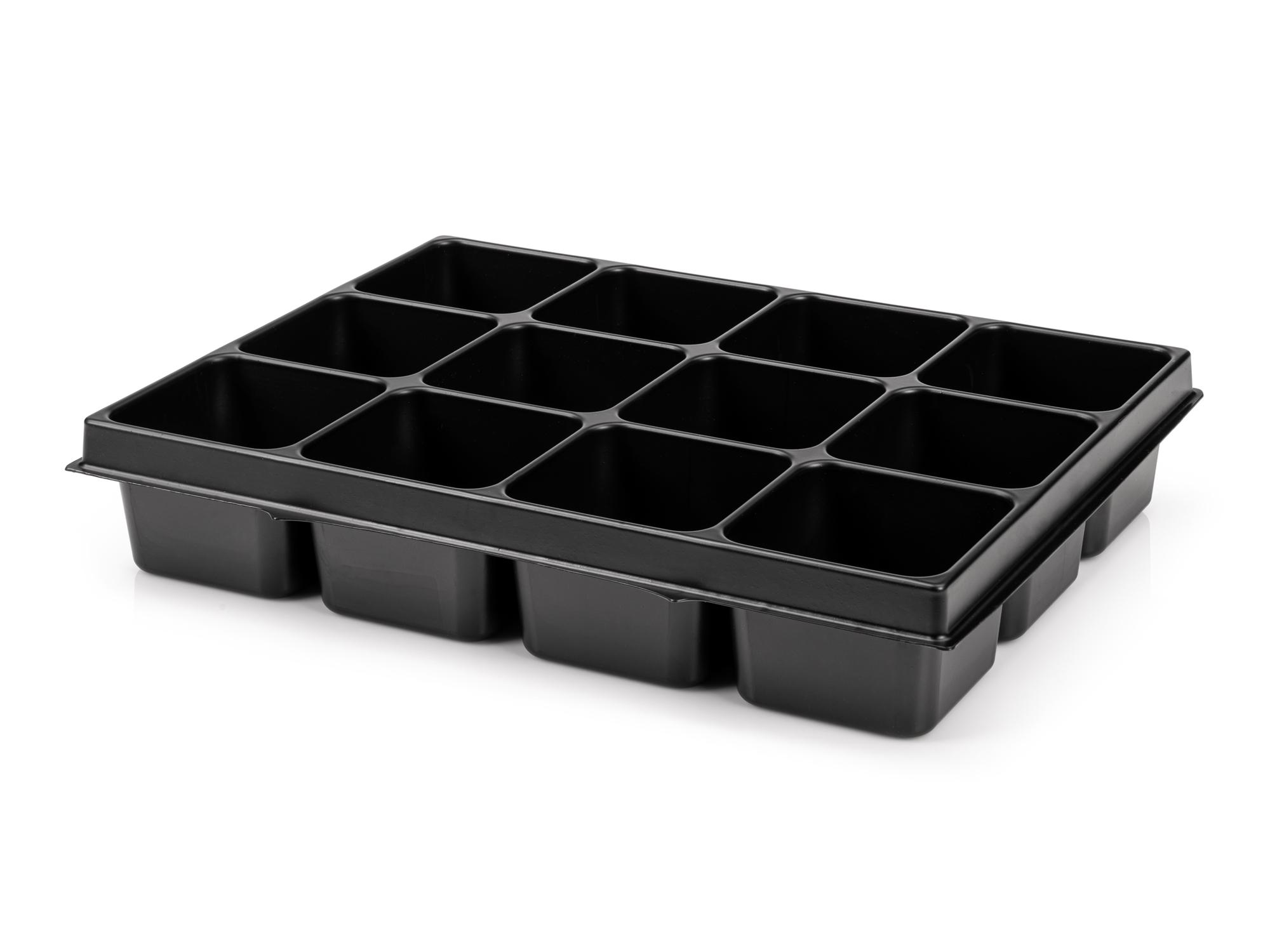 12-Cavity Parts Tray for Lidded Drawer and Open Top Drawer