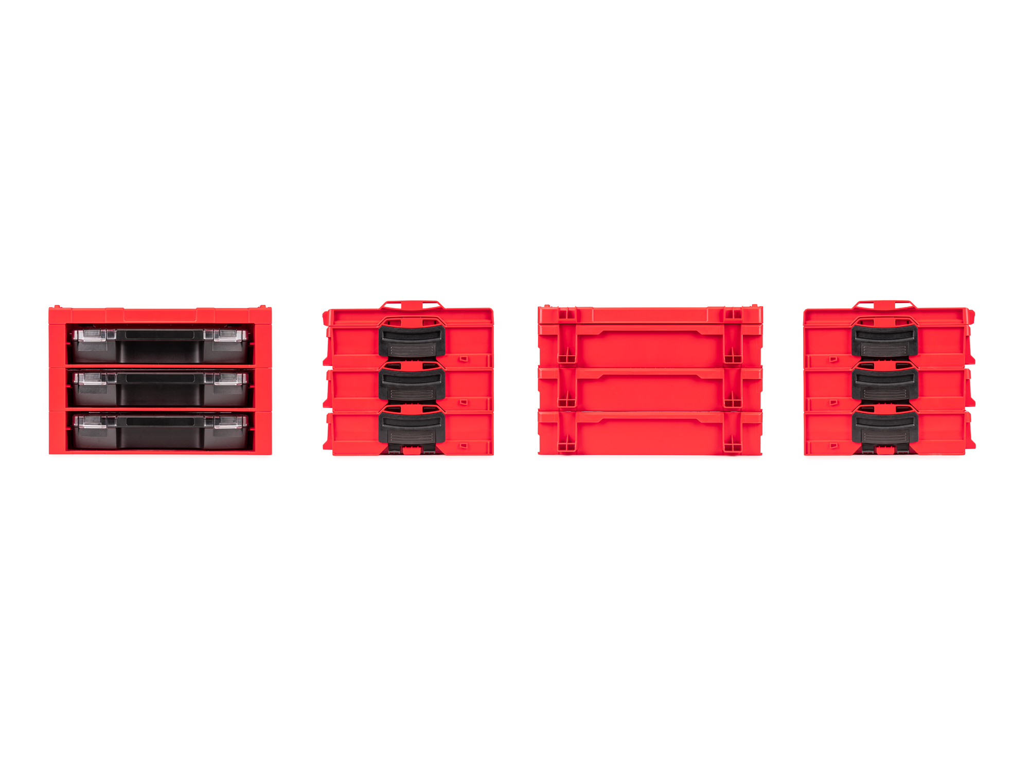 TEKTON 3-Drawer Stack with Parts Trays