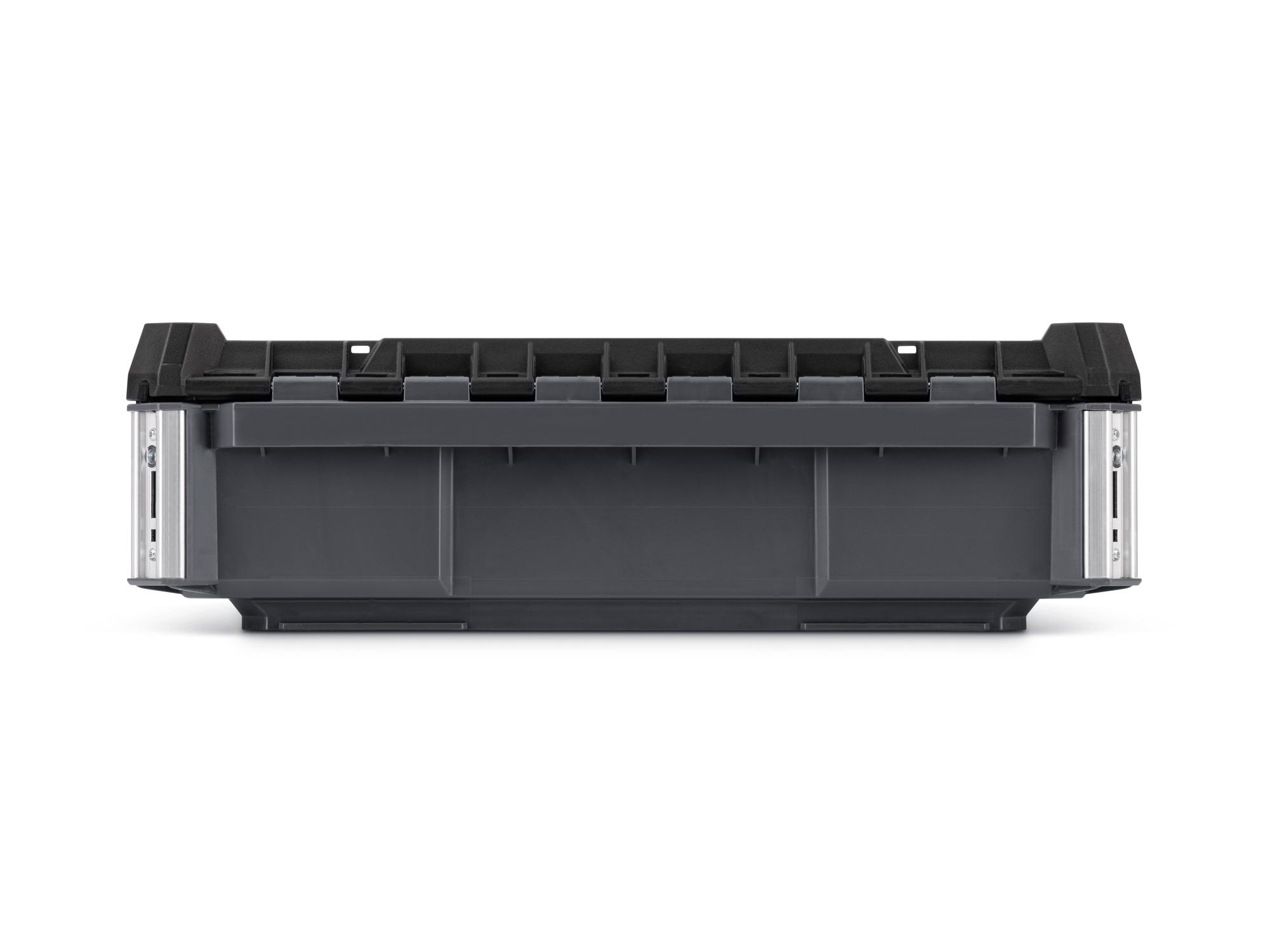 Back view of slate gray Tekton RIG Tool Box. OLC11120