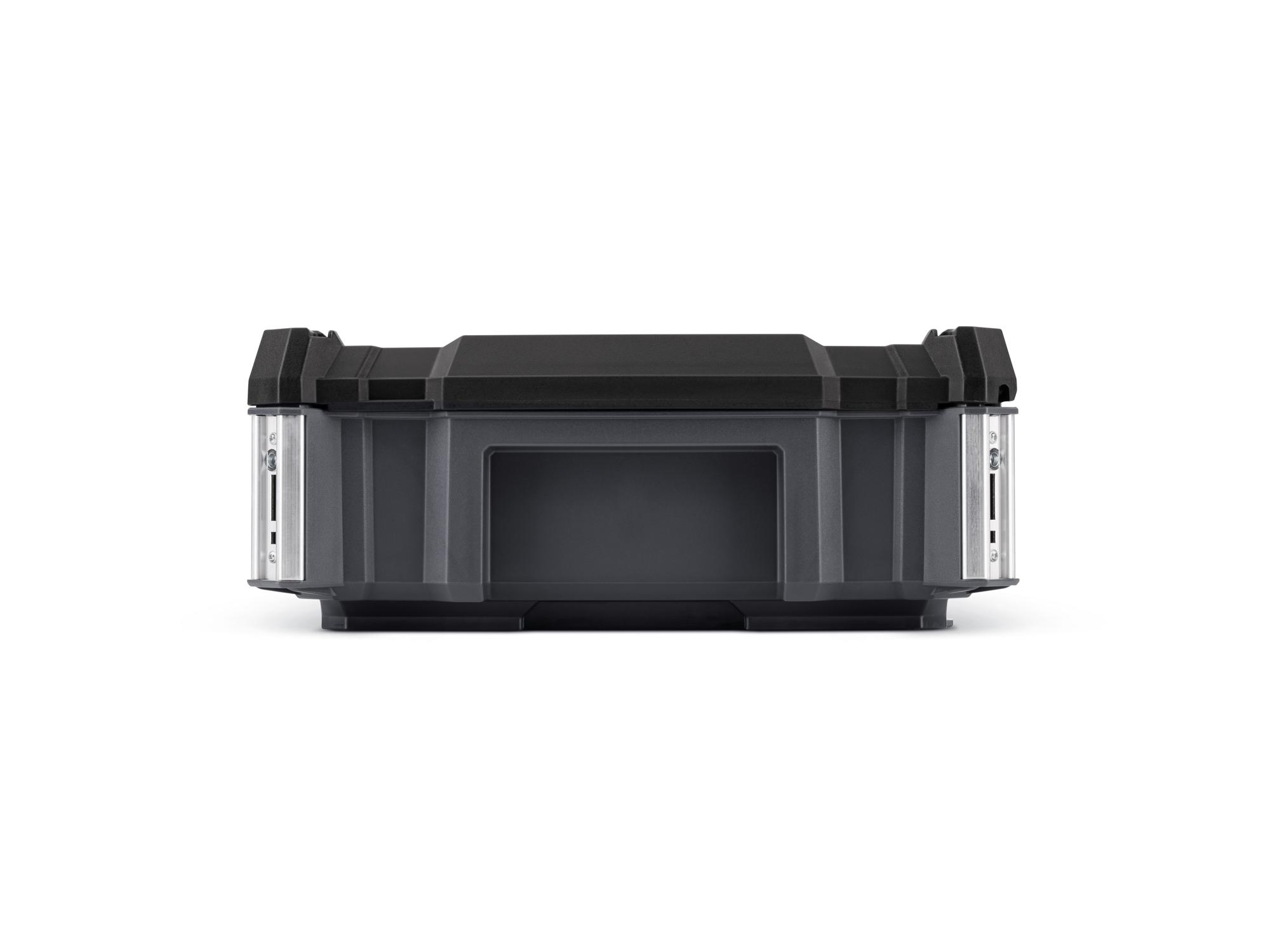 slate gray Tekton RIG tool box shown from multiple side profiles. OLC11120