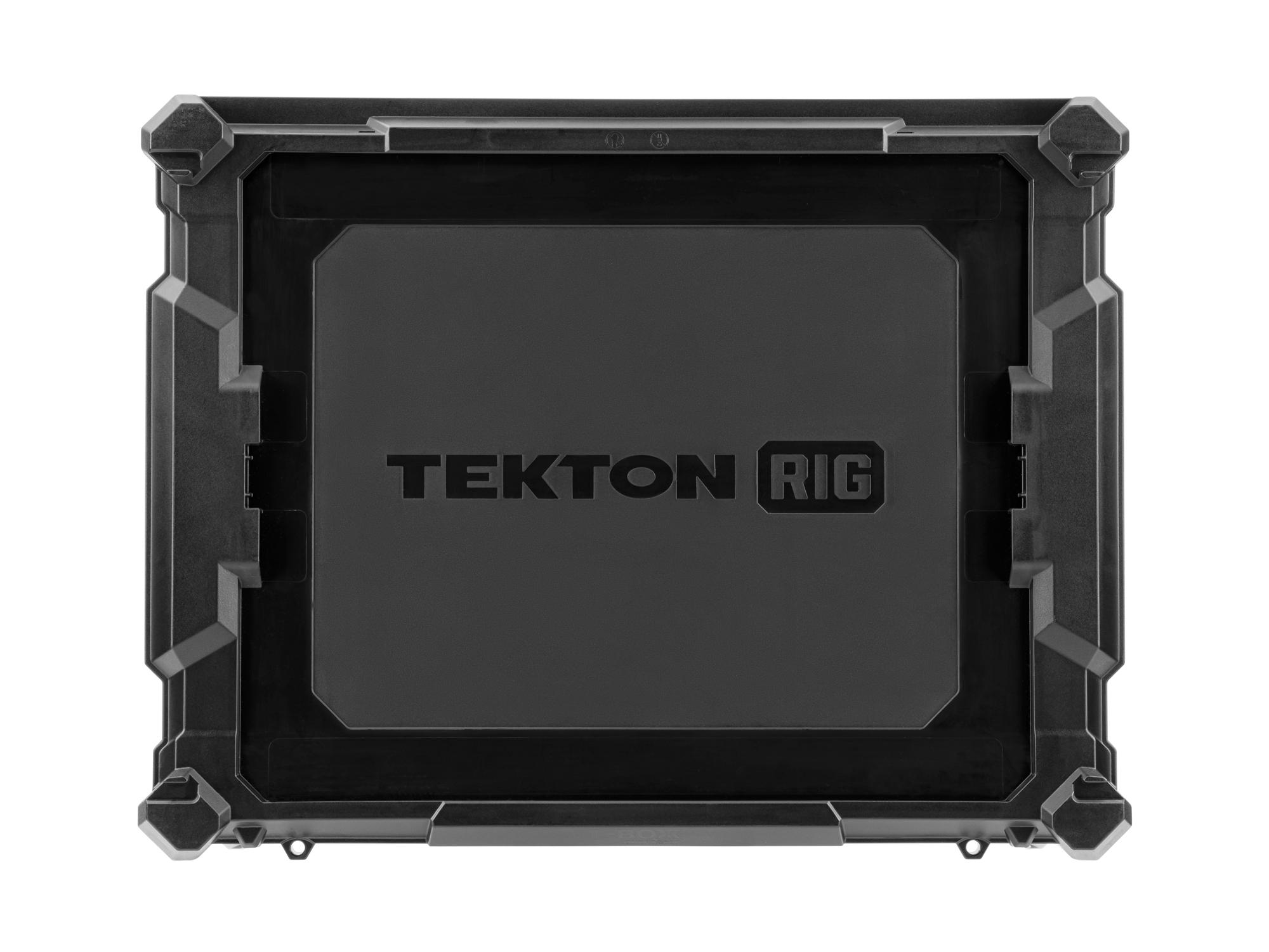 Top view of black Tekton Rig case. OLC52510