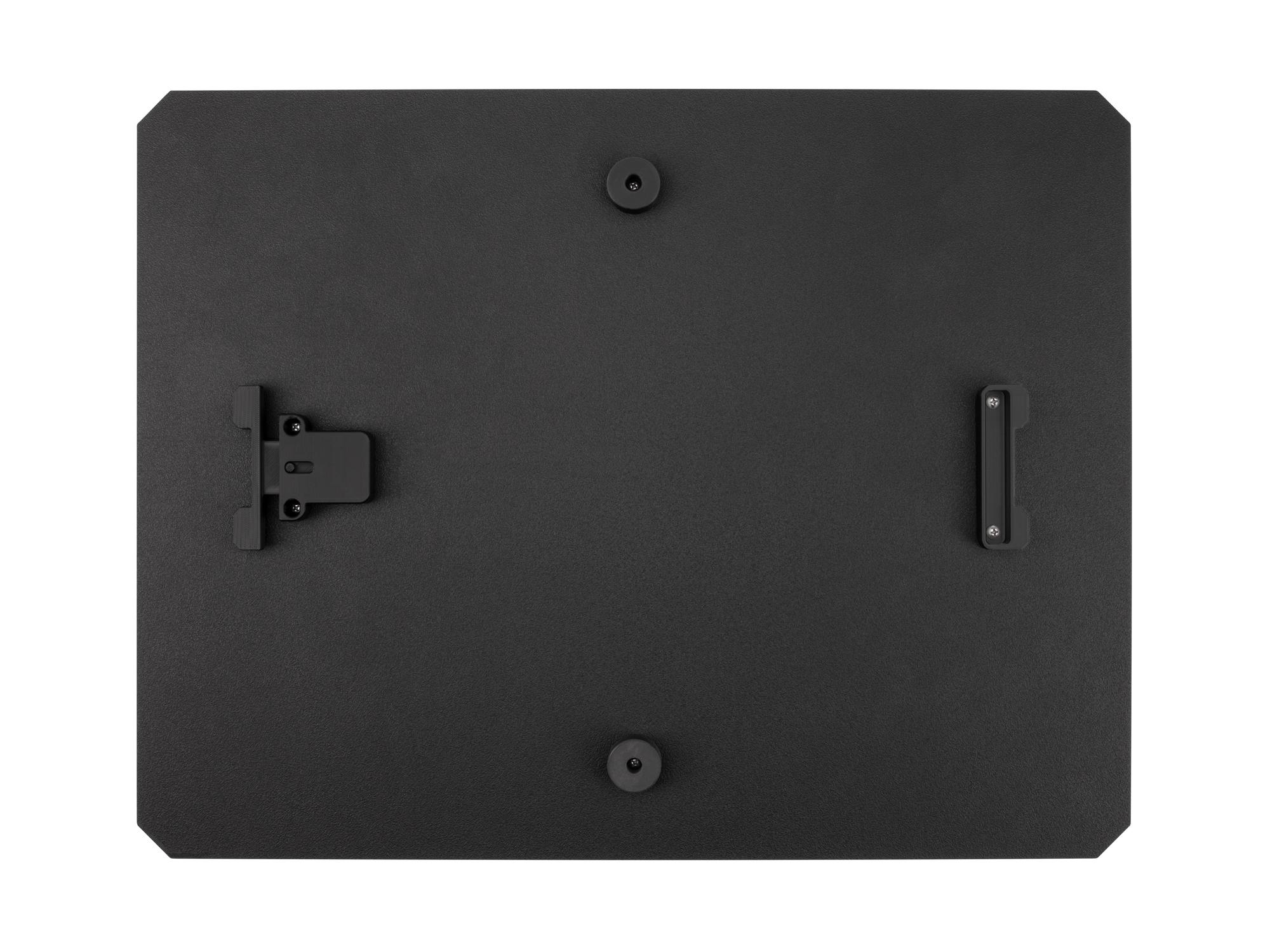 Bottom view of black Tekton Work Top for RIG Stacking System. OLC82000
