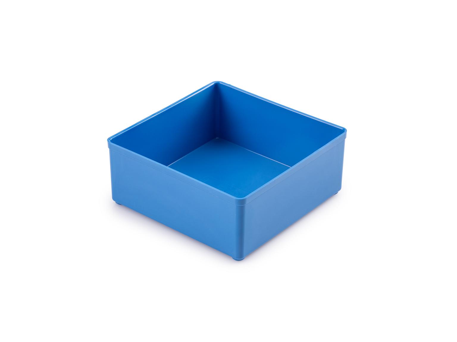 TEKTON 4 x 4 Inch Shallow Organizer Bin (Blue)