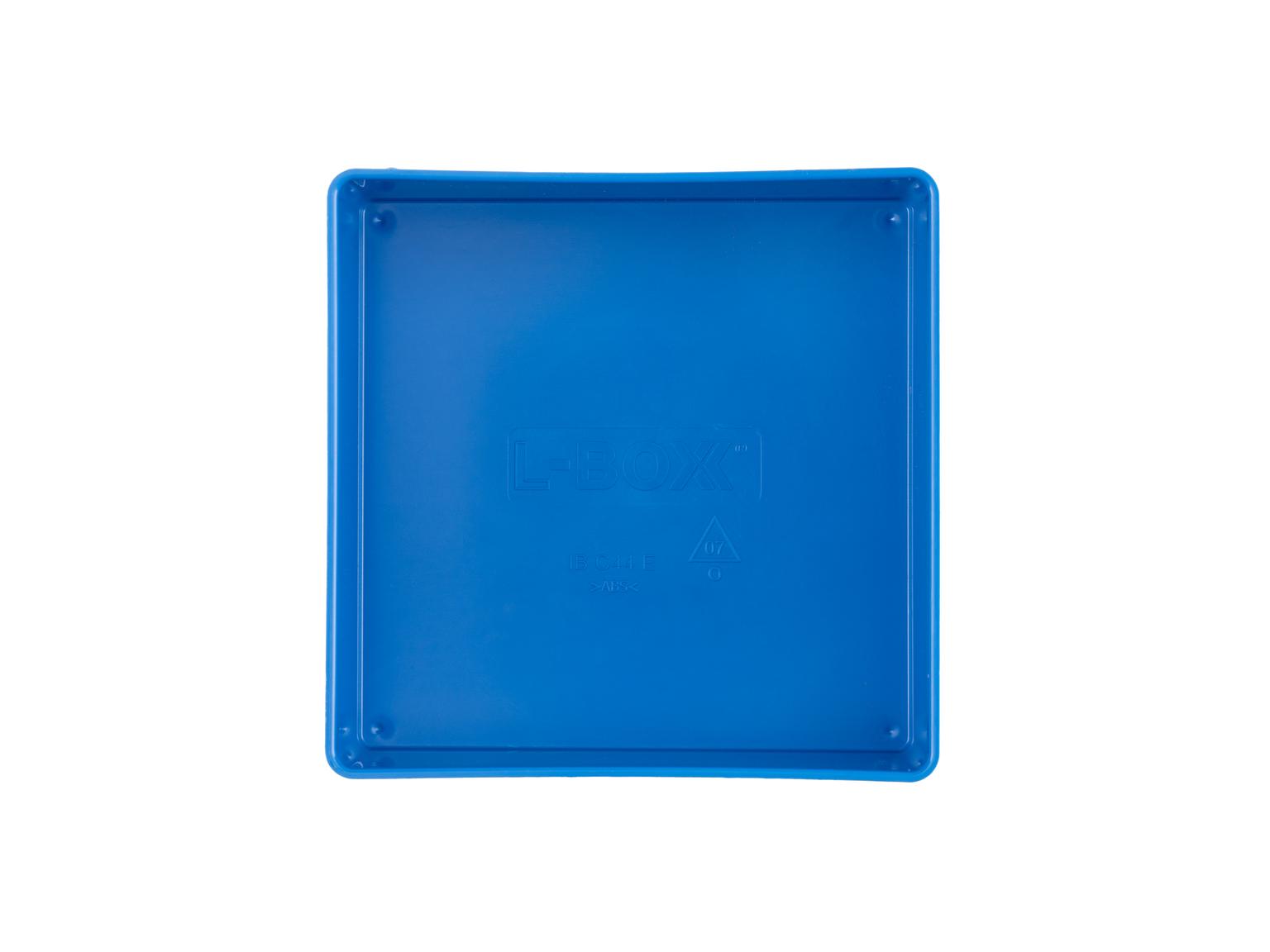TEKTON 4 x 4 Inch Shallow Organizer Bin (Blue)