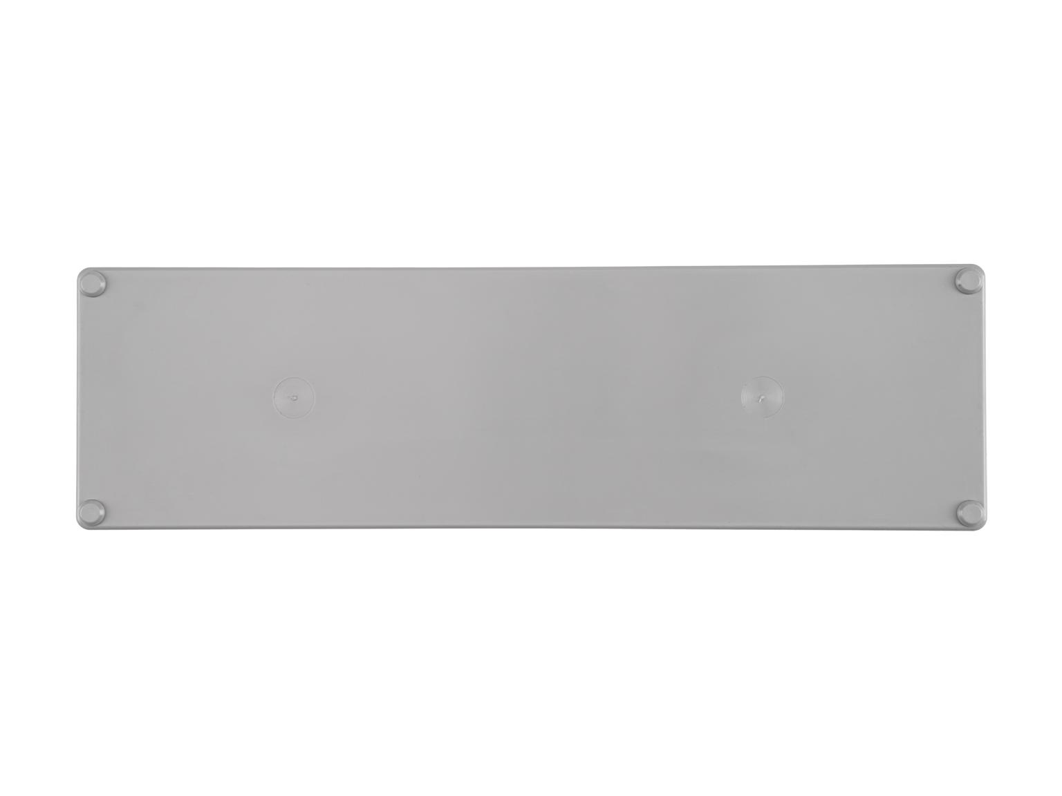 TEKTON 3 x 10 Inch Shallow Organizer Bin with Dividers (Gray)